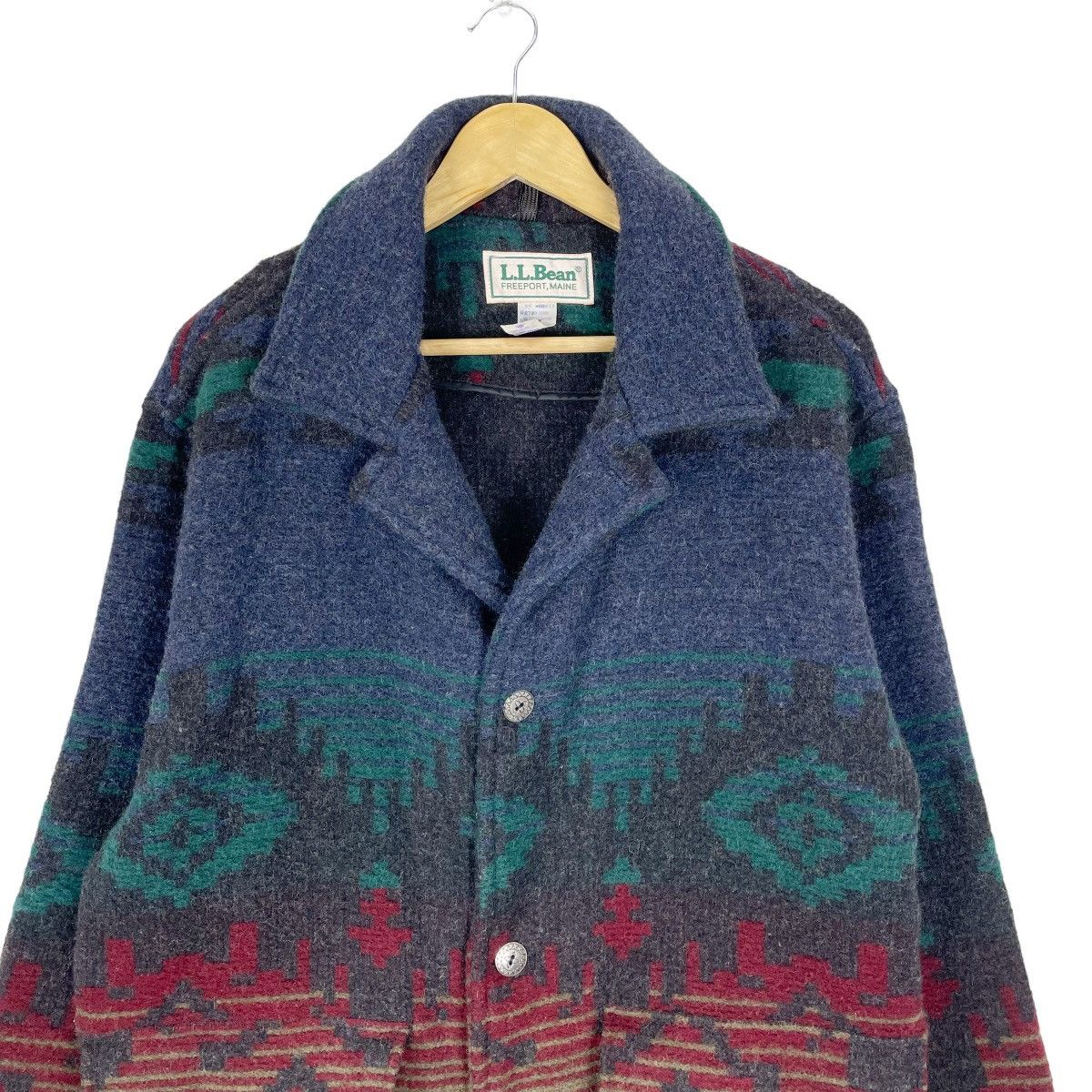 L.L. Bean × Native ❄️VTG LL BEAN NATIVE WOOL BUTTON JACKET Size US M / EU 48-50 / 2 - 4 Thumbnail
