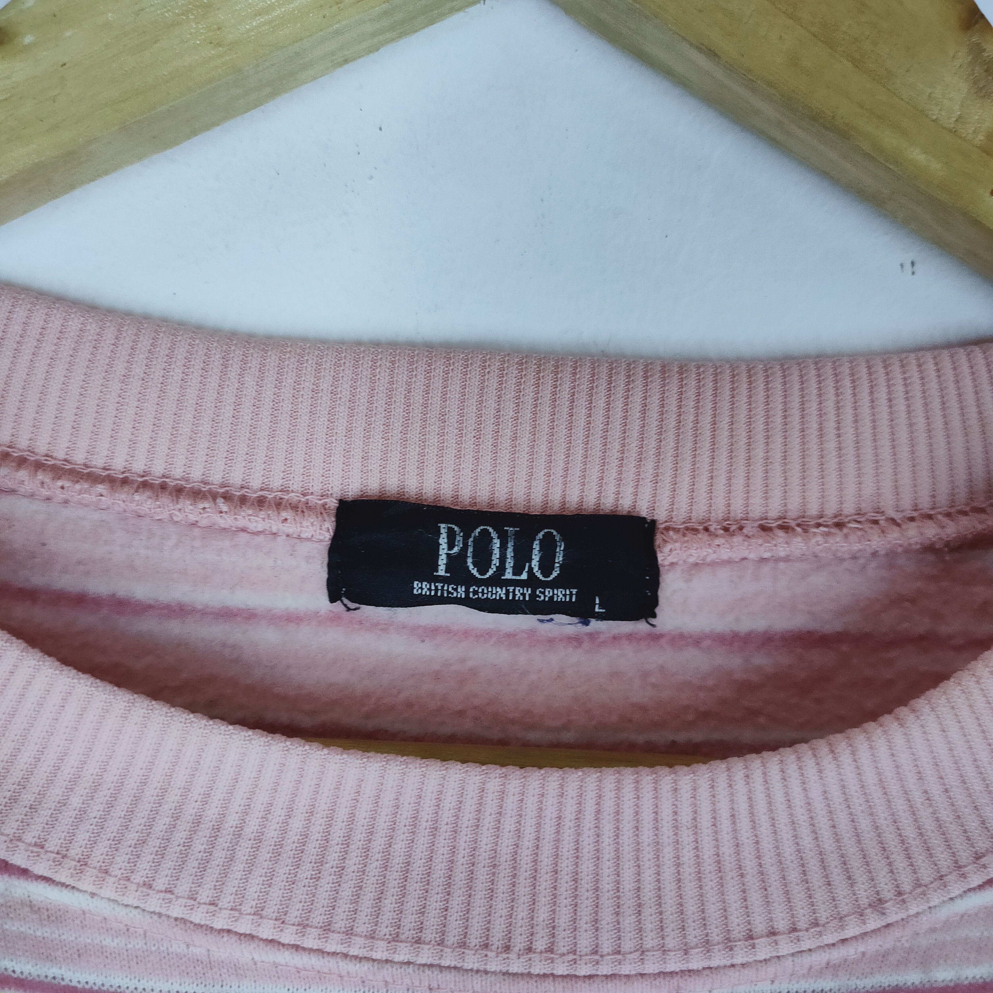 Solid and Striped Vintage POLO BRITISH COUNTY Sport Sweatshirt Stripe Size US L / EU 52-54 / 3 - 3 Thumbnail