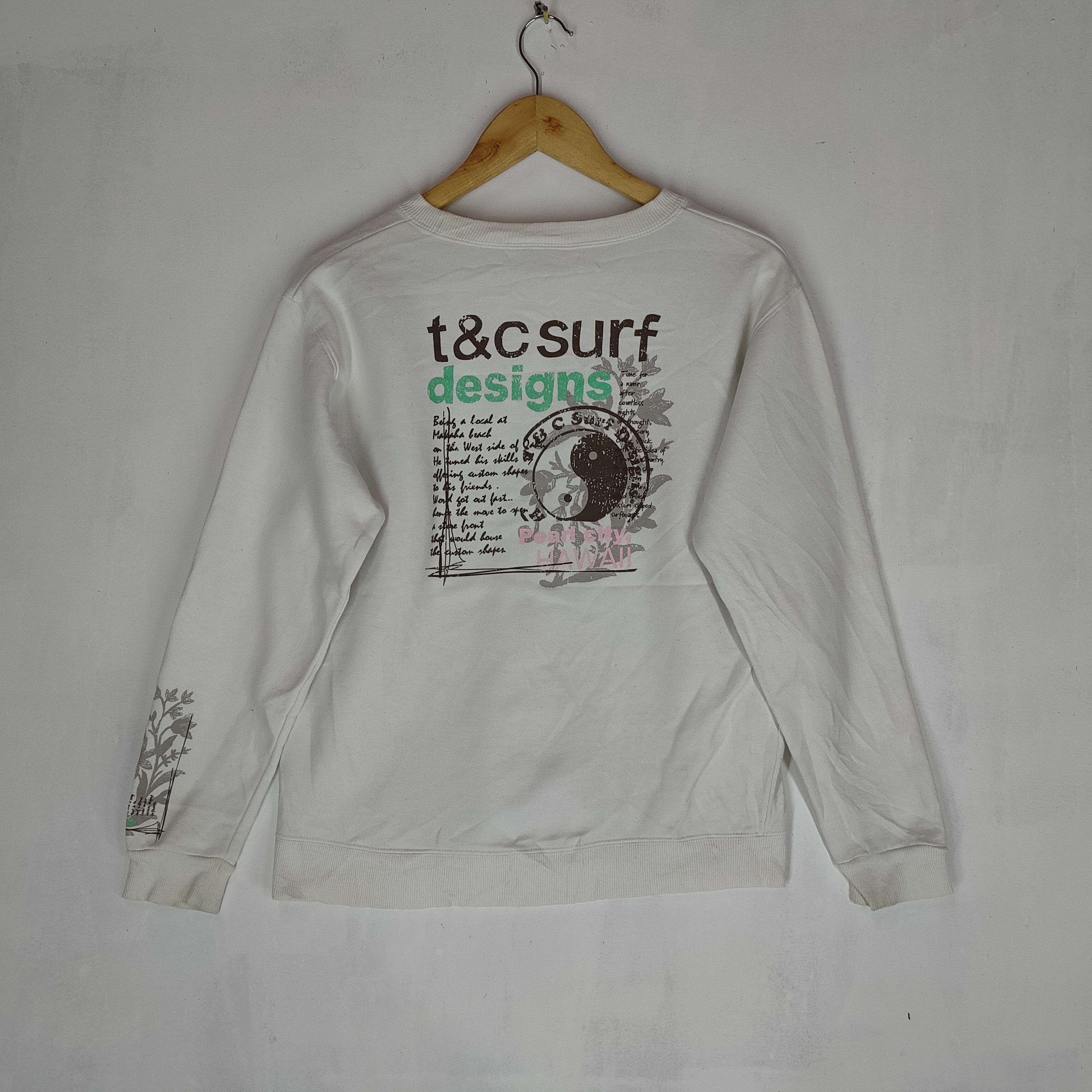 Sports Specialties T&C SURF HAWAII Surfing Big Printed Pullover Sweatshirt Size US S / EU 44-46 / 1 - 7 Thumbnail