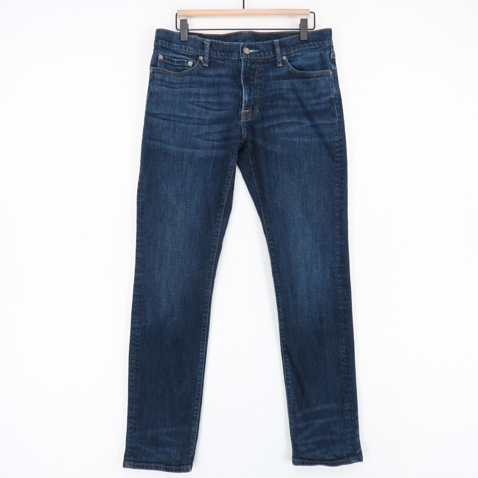 Abercrombie Fitch Abercrombie Langdon Slim Stretch Jeans Mens 32X30 Blue Medium Wash Denim