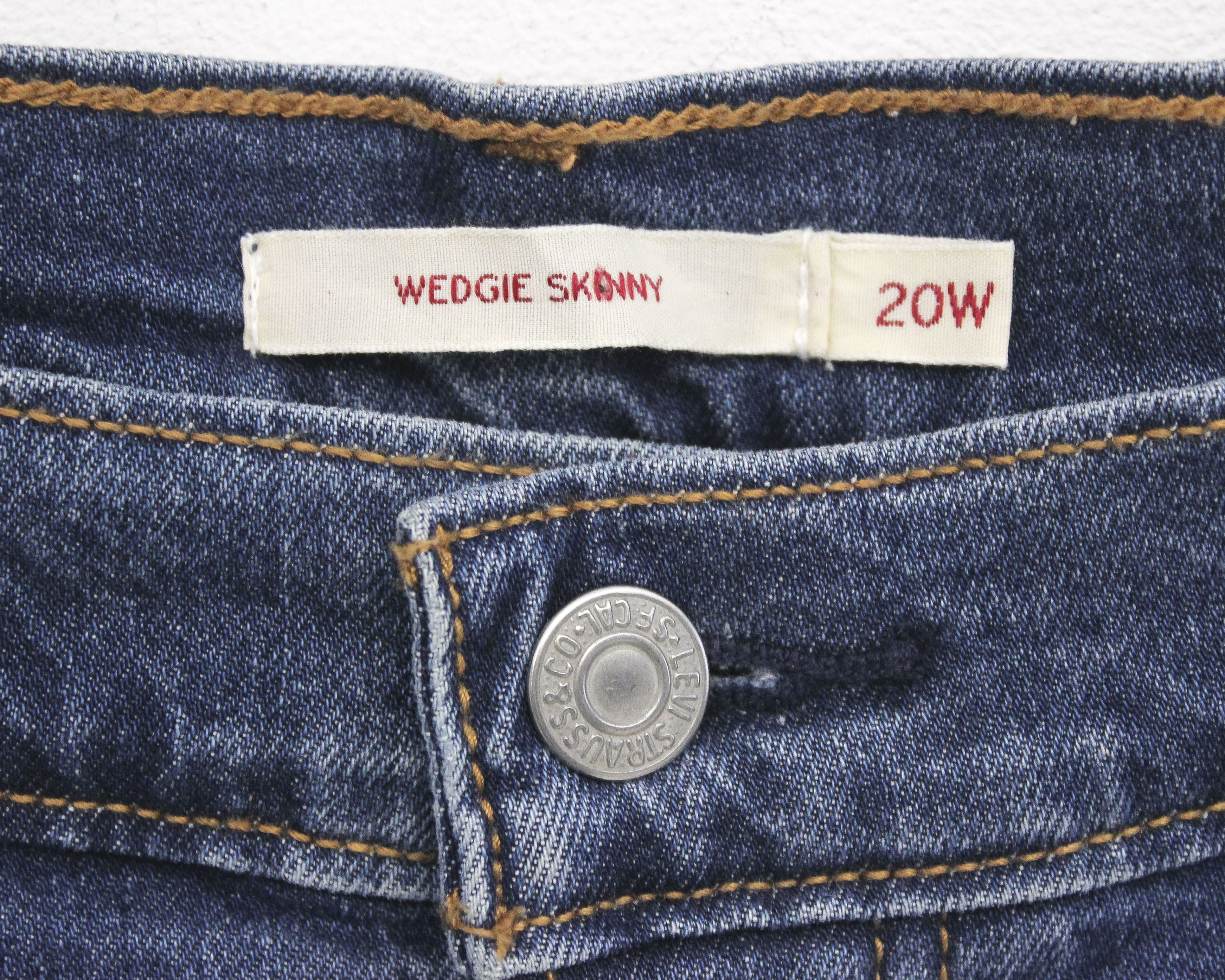 Levi's Wedgie Skinny 20W Jeans Trousers Pants Plus Size Slim Denim Size 42" / US 20 - 5 Thumbnail