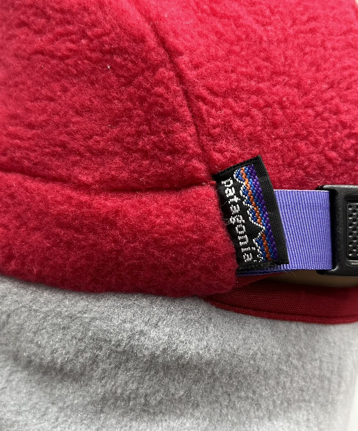 Patagonia 🔥Vintage 90’s PATAGONIA 5 Panel Ear Trap Winter Fleece Hat Size ONE SIZE - 8 Thumbnail