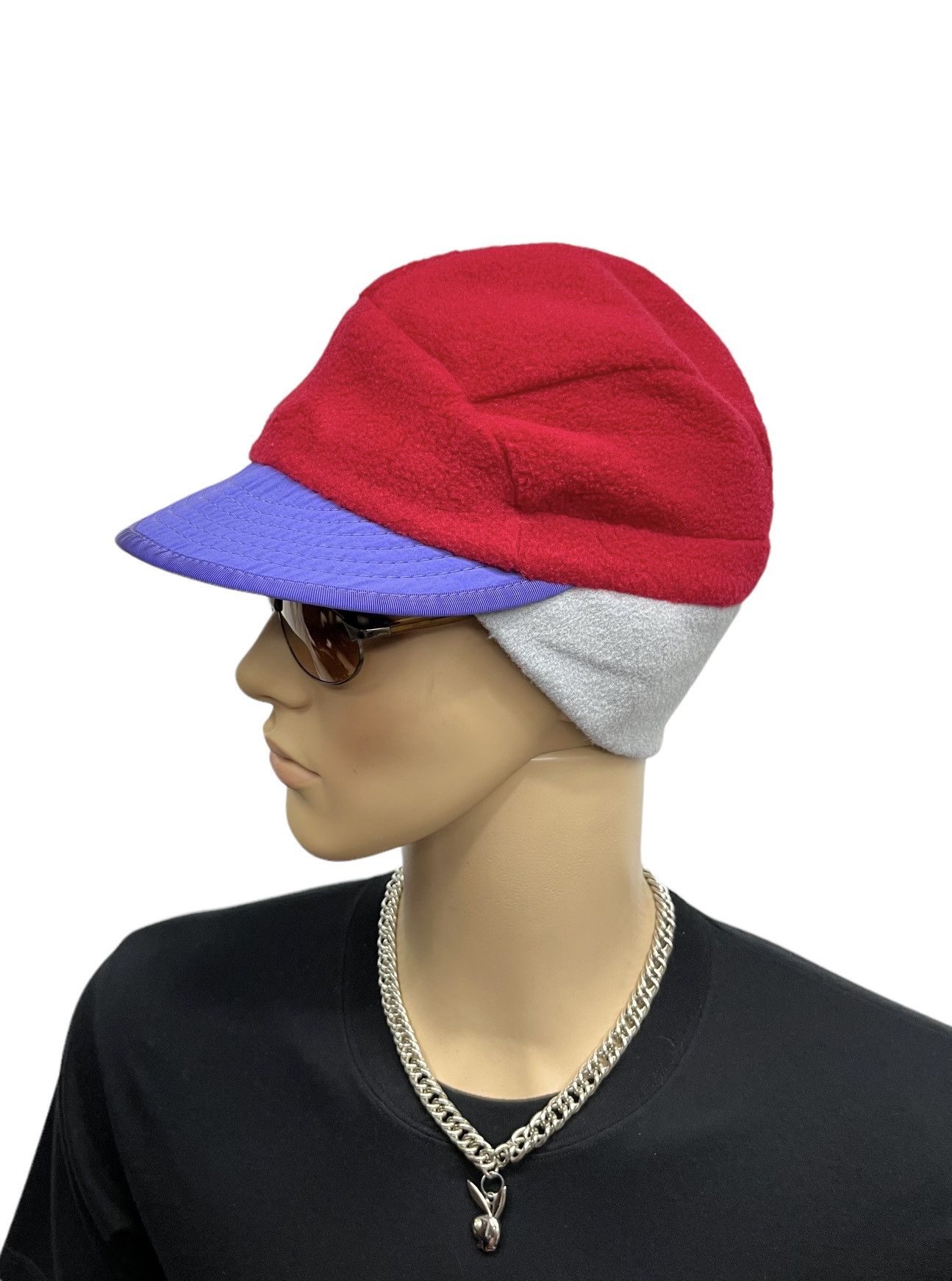 Patagonia 🔥Vintage 90’s PATAGONIA 5 Panel Ear Trap Winter Fleece Hat Size ONE SIZE - 1 Thumbnail