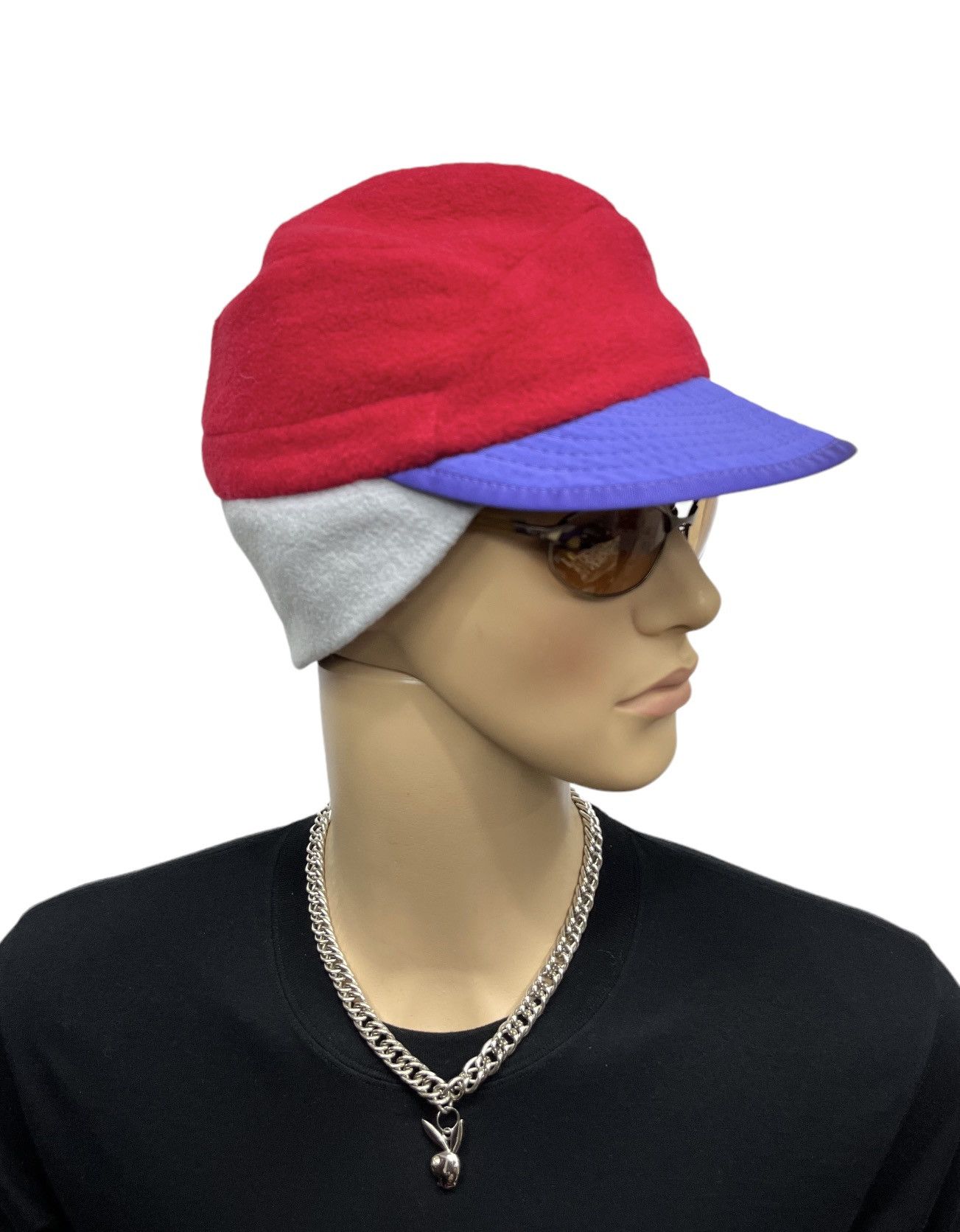 Patagonia 🔥Vintage 90’s PATAGONIA 5 Panel Ear Trap Winter Fleece Hat Size ONE SIZE - 2 Thumbnail