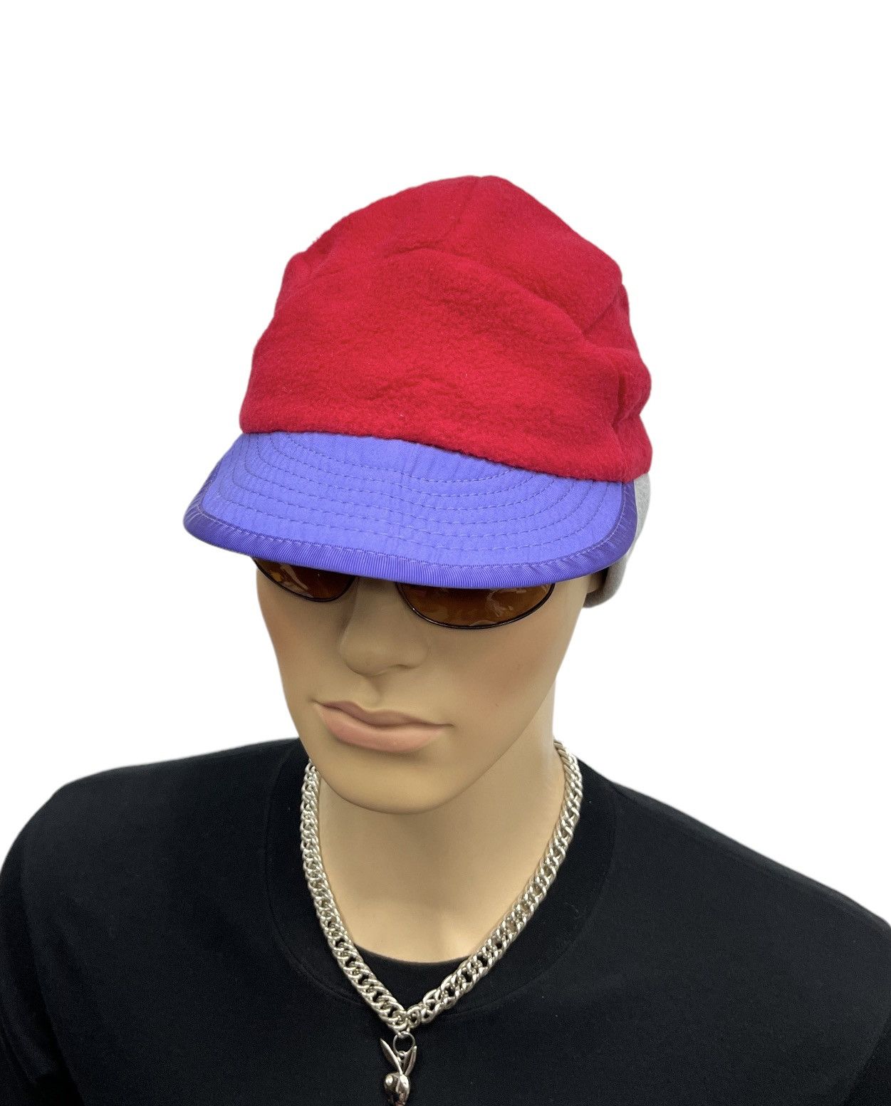 Patagonia 🔥Vintage 90’s PATAGONIA 5 Panel Ear Trap Winter Fleece Hat Size ONE SIZE - 3 Thumbnail
