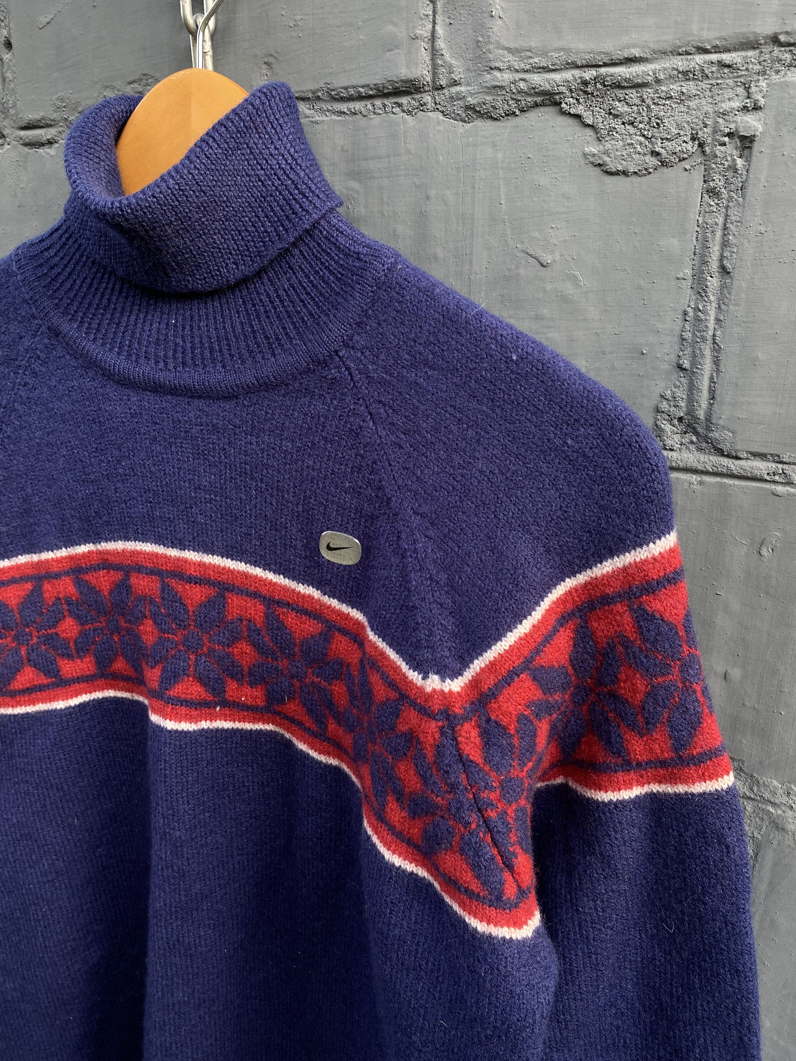 Nike × Nike ACG Nike Vintage Wool Sweater SportsDelux 90s Size US L / EU 52-54 / 3 - 3 Thumbnail