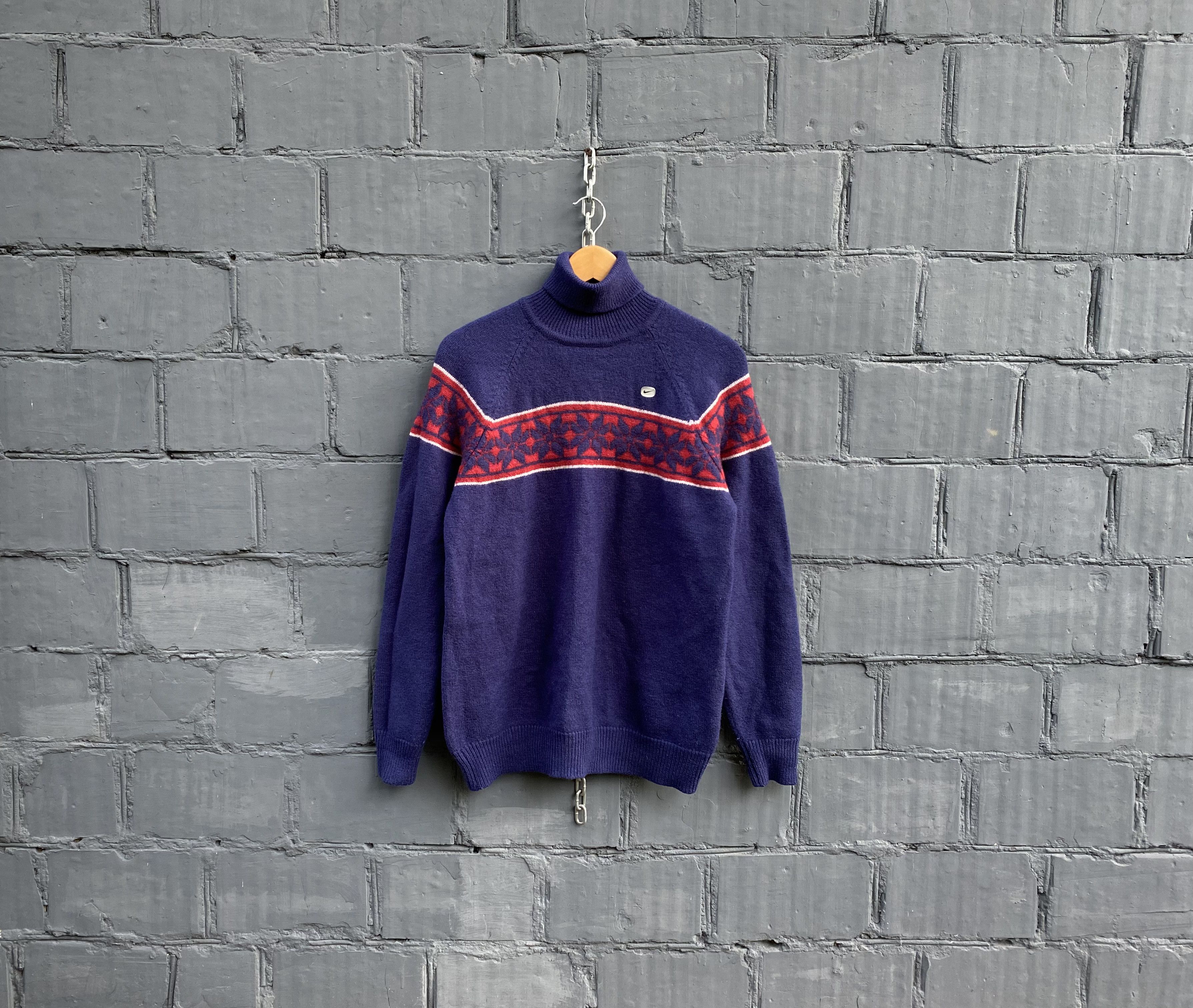 Nike × Nike ACG Nike Vintage Wool Sweater SportsDelux 90s Size US L / EU 52-54 / 3 - 1 Thumbnail