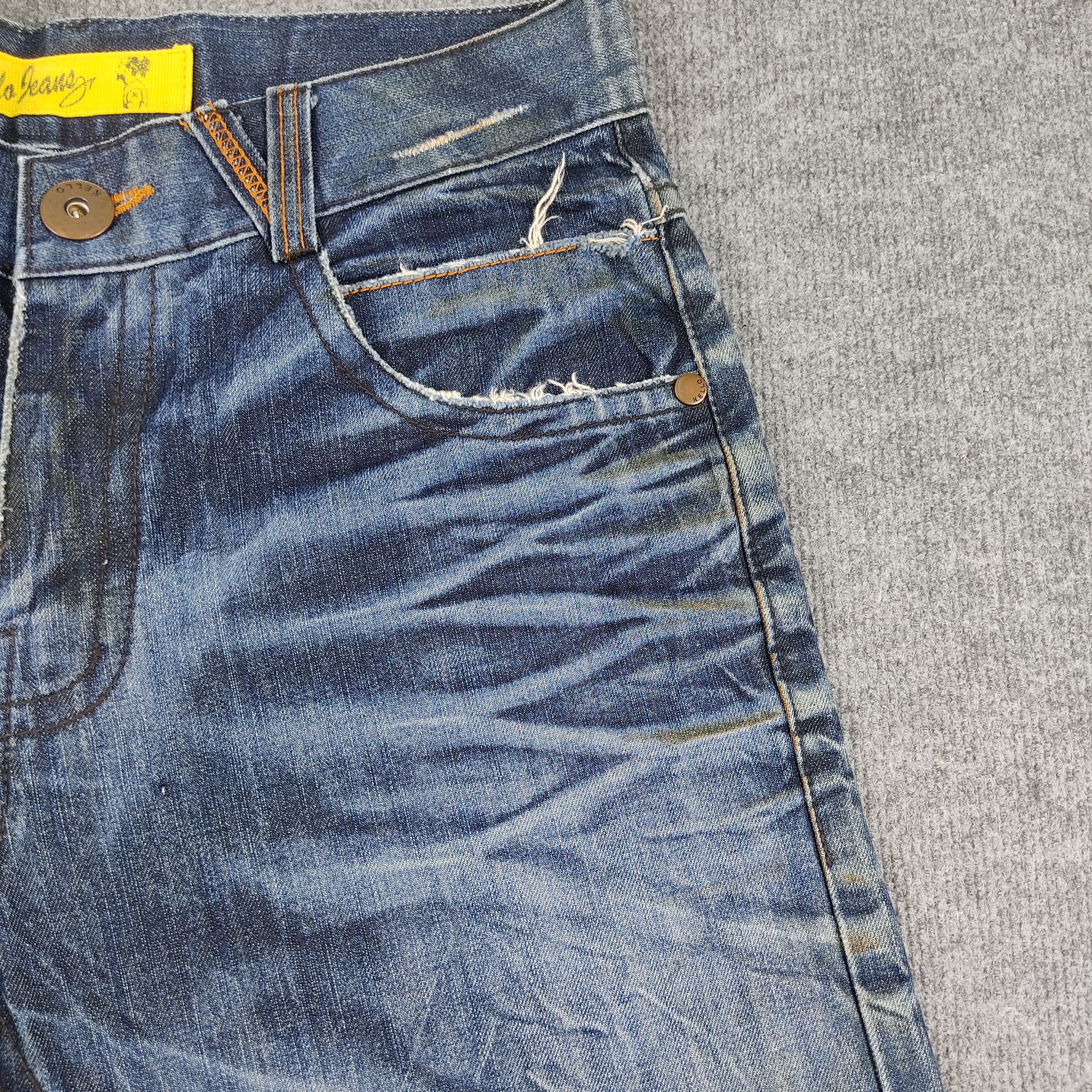 Japanese Brand × Vintage Vintage Kello Jeans Jeans Blue Wash L587 Size US 34 / EU 50 - 6 Thumbnail