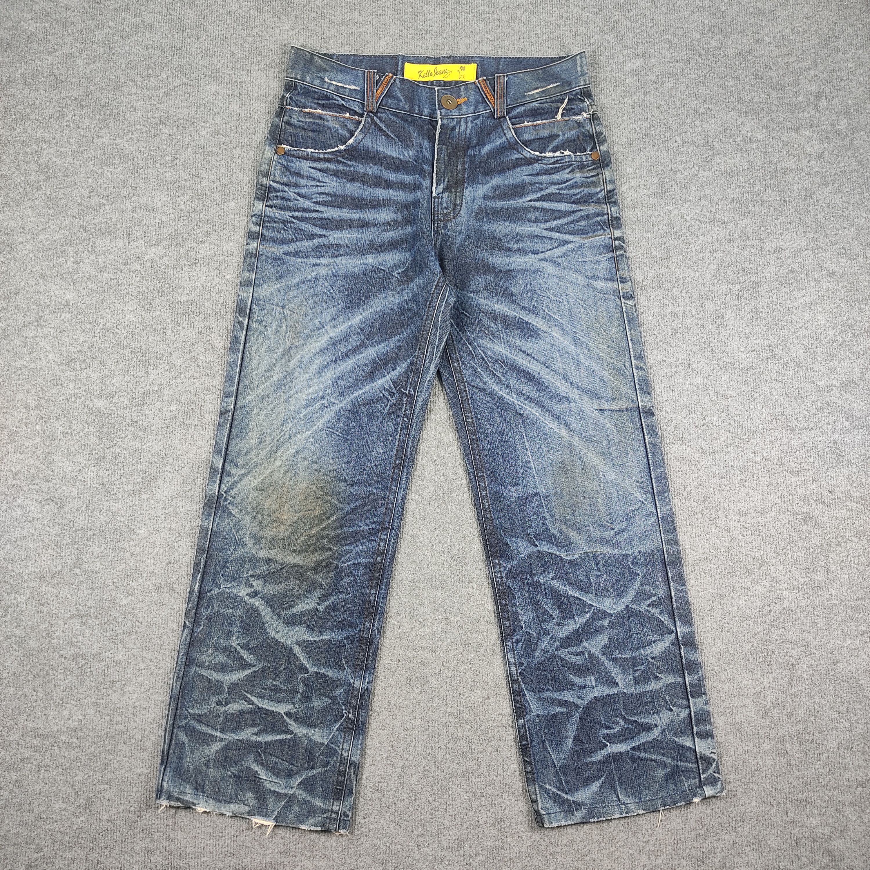 Japanese Brand × Vintage Vintage Kello Jeans Jeans Blue Wash L587 Size US 34 / EU 50 - 3 Thumbnail