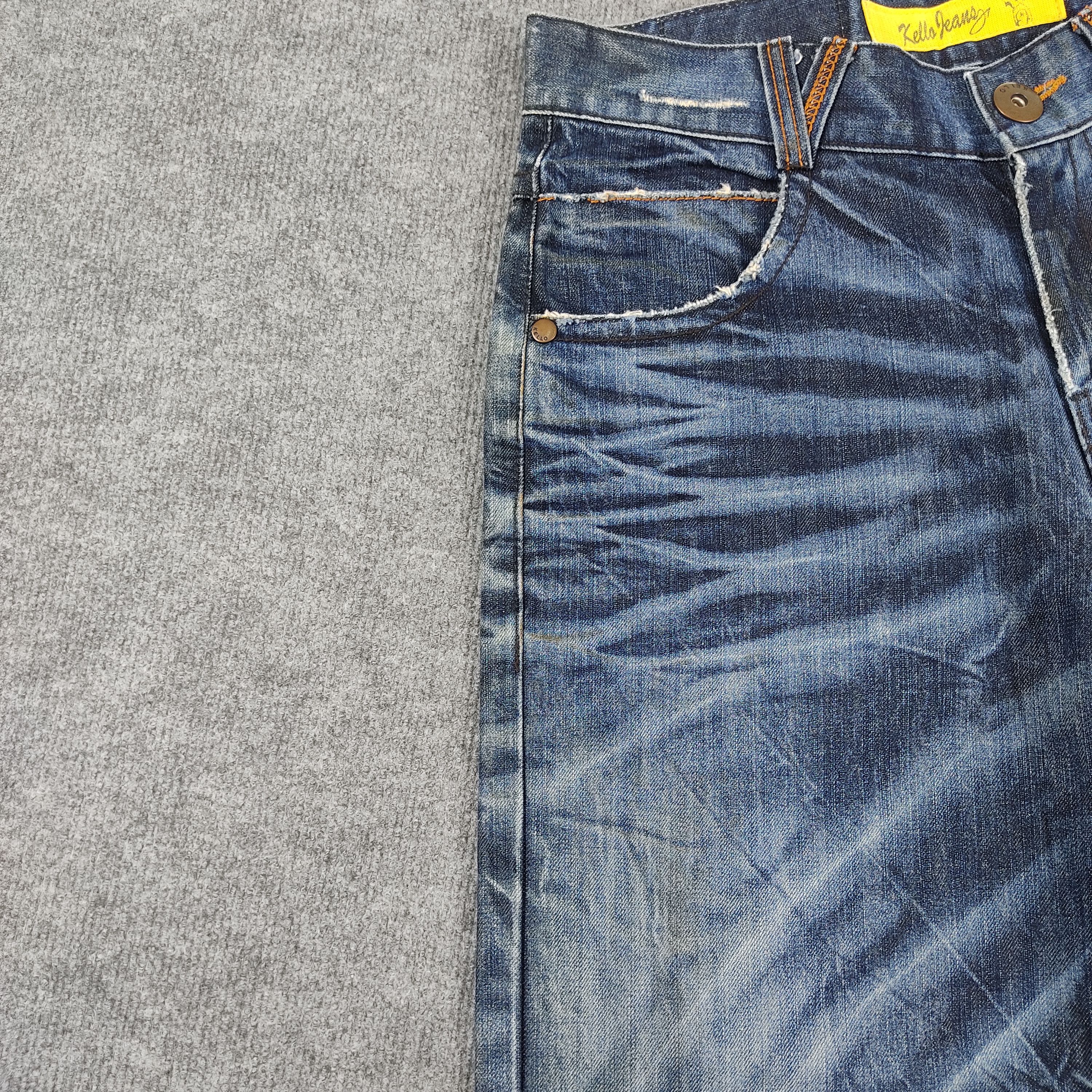 Japanese Brand × Vintage Vintage Kello Jeans Jeans Blue Wash L587 Size US 34 / EU 50 - 8 Thumbnail