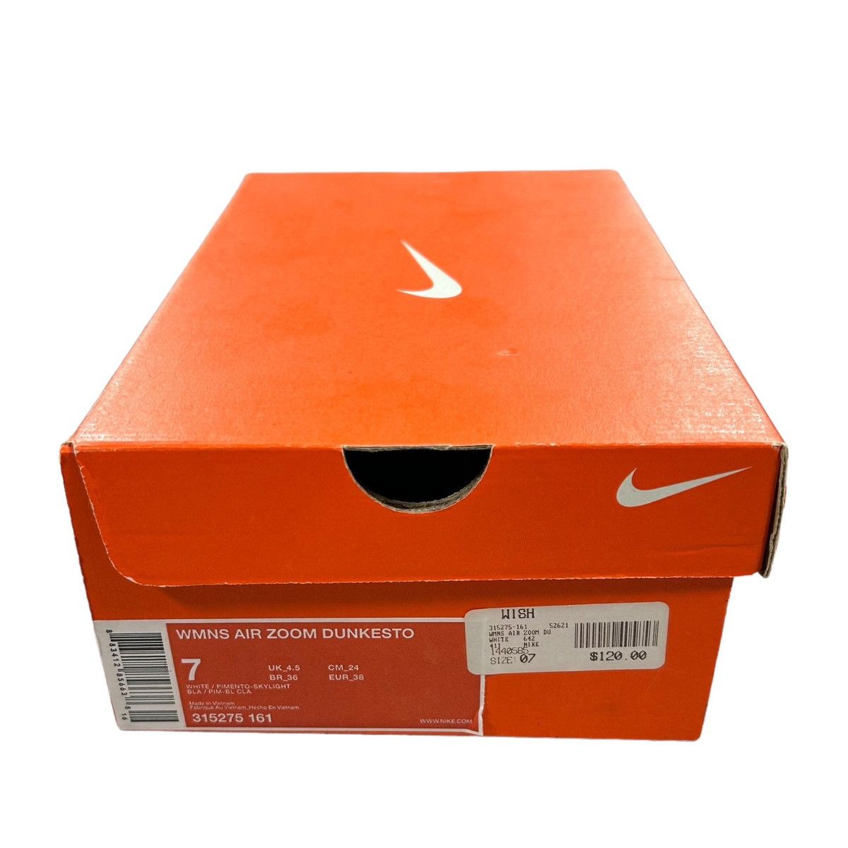 Nike VTG Nike Dunk Dunkesto White Pimento Skylight 2007 Sneakers Size US 7 / IT 37 - 8 Thumbnail