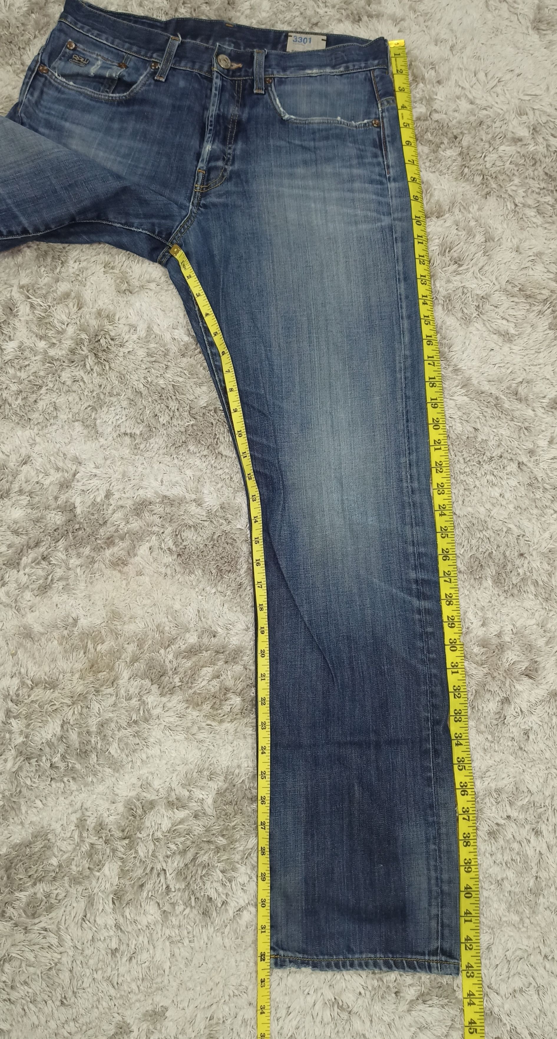 Tornado Mart Vintage G Star Raw Distressed Jeans Size US 32 / EU 48 - 15 Thumbnail