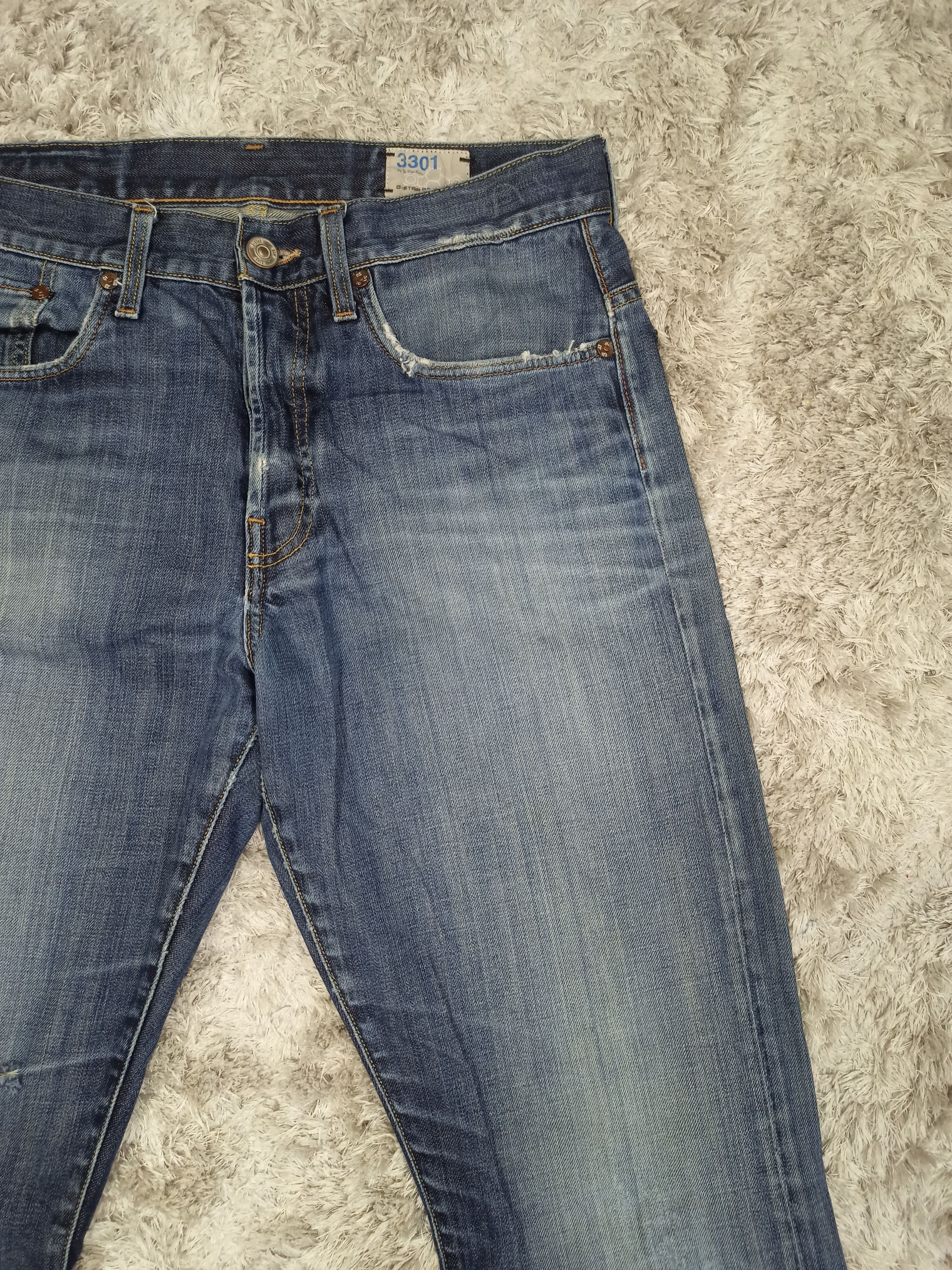 Tornado Mart Vintage G Star Raw Distressed Jeans Size US 32 / EU 48 - 3 Thumbnail