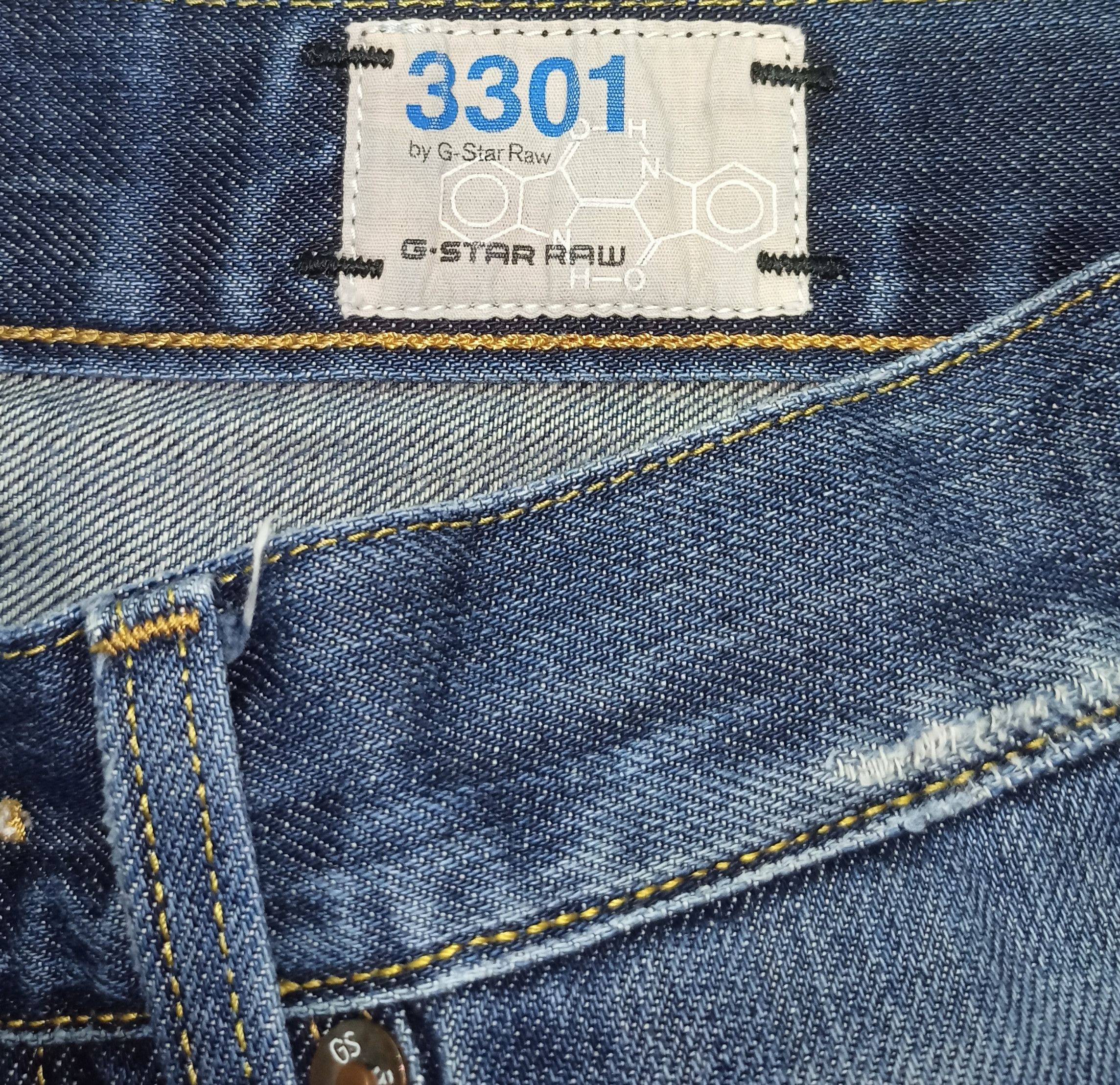 Tornado Mart Vintage G Star Raw Distressed Jeans Size US 32 / EU 48 - 18 Thumbnail