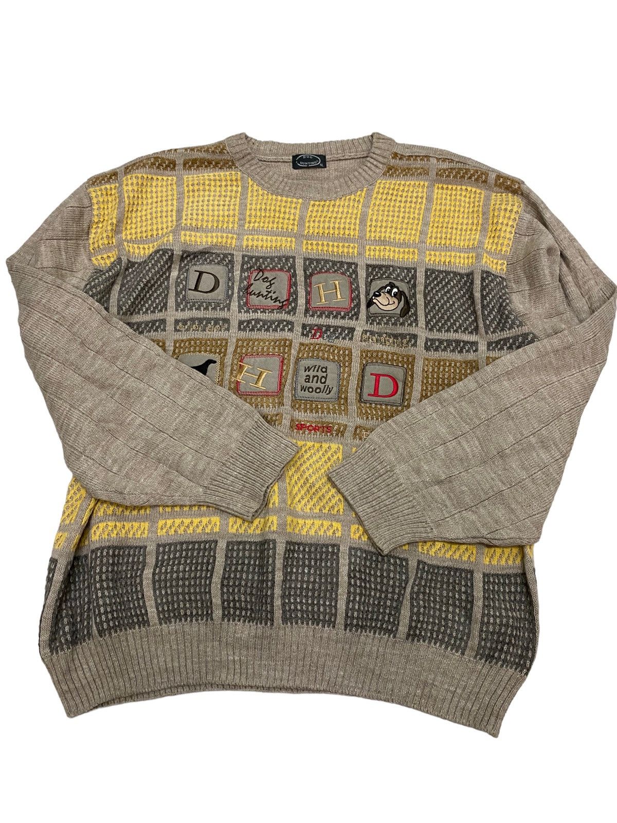 Vintage Vintage Japanese Brand Dog Hunting Knitwear Sweater Size US XXL / EU 58 / 5 - 4 Thumbnail