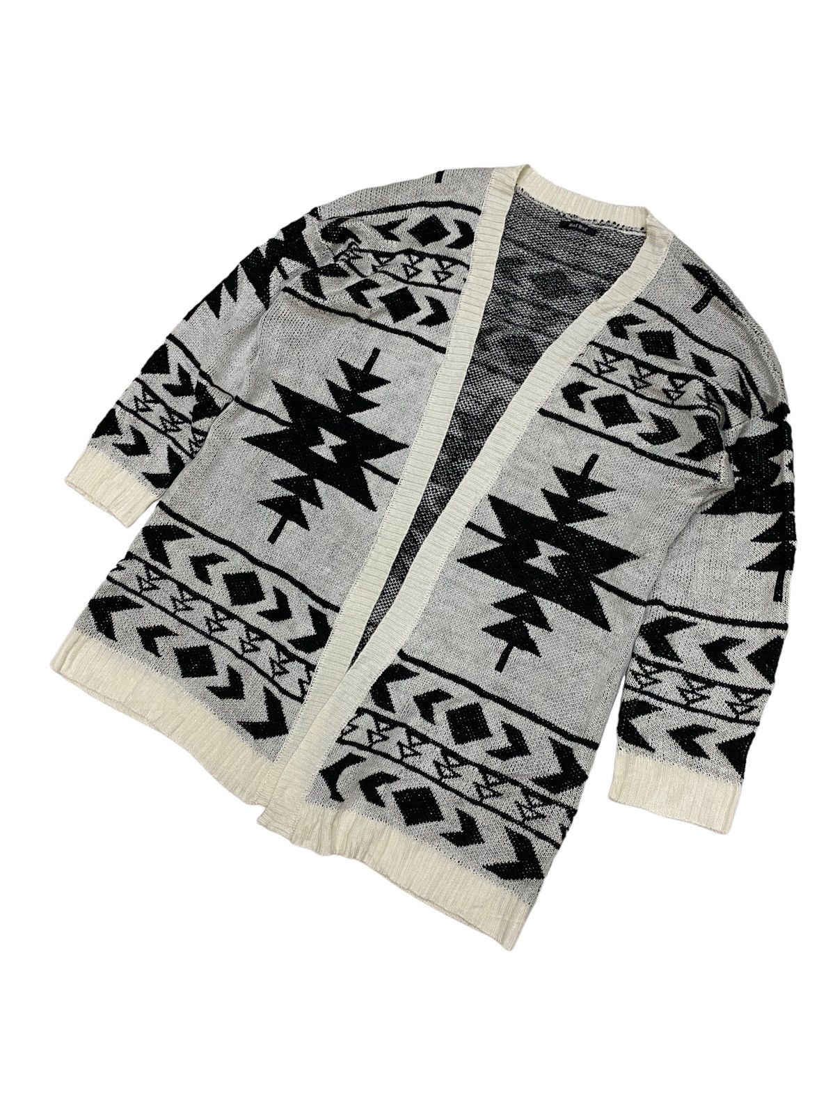 Aran Isles Knitwear × Japanese Brand × Native Japanese Brand Raf Raf Native Cardigan Knitwear Size US M / EU 48-50 / 2 - 2 Thumbnail