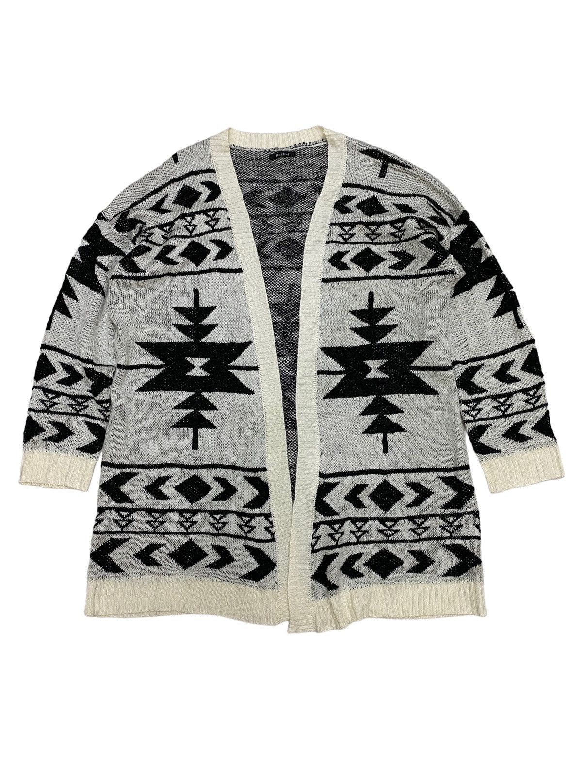 Aran Isles Knitwear × Japanese Brand × Native Japanese Brand Raf Raf Native Cardigan Knitwear Size US M / EU 48-50 / 2 - 1 Thumbnail