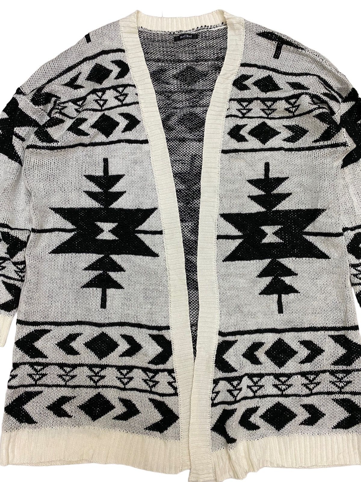 Aran Isles Knitwear × Japanese Brand × Native Japanese Brand Raf Raf Native Cardigan Knitwear Size US M / EU 48-50 / 2 - 3 Thumbnail
