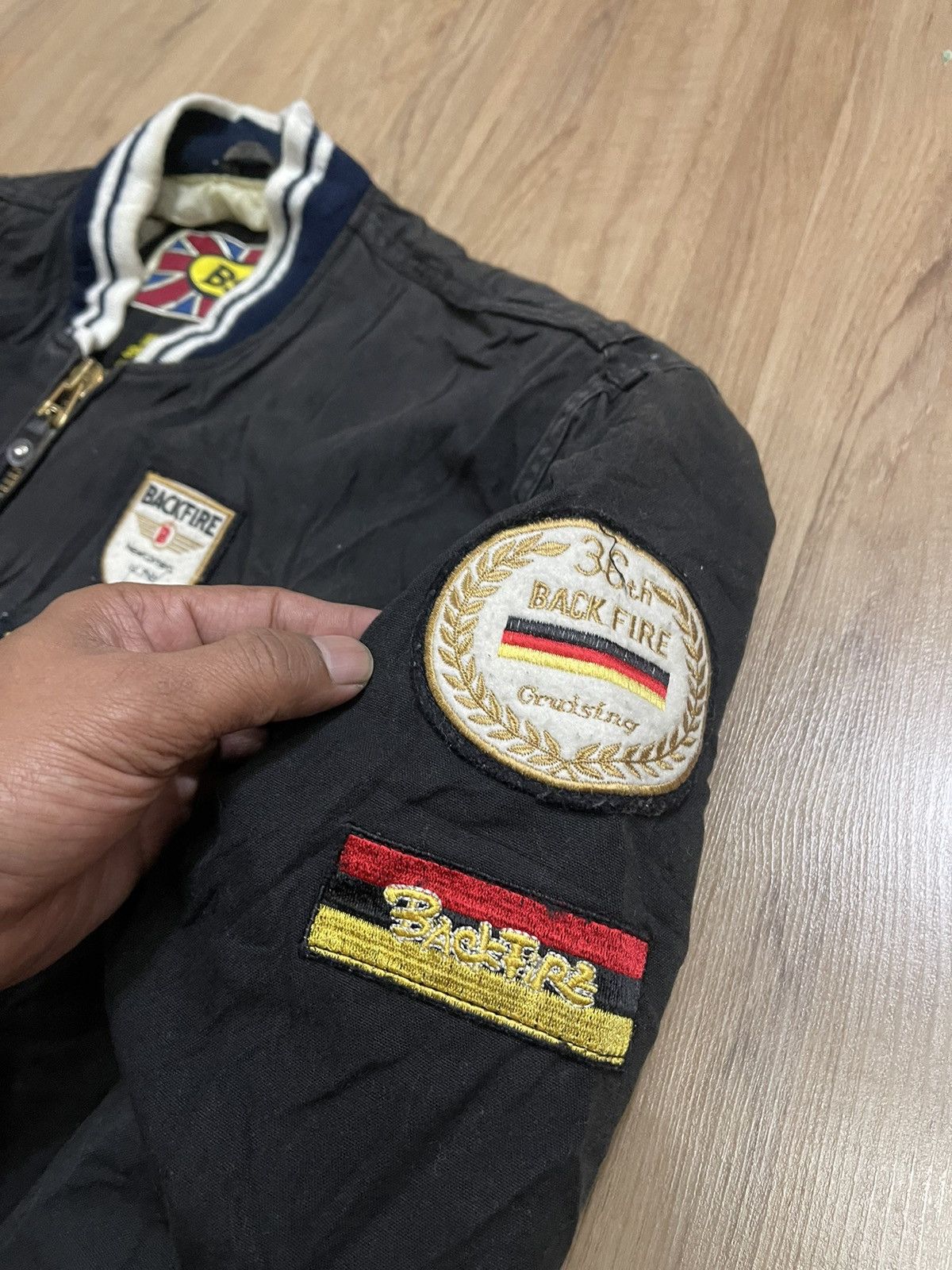 Vintage Back Fire motorsport jacket Size US M / EU 48-50 / 2 - 2 Thumbnail