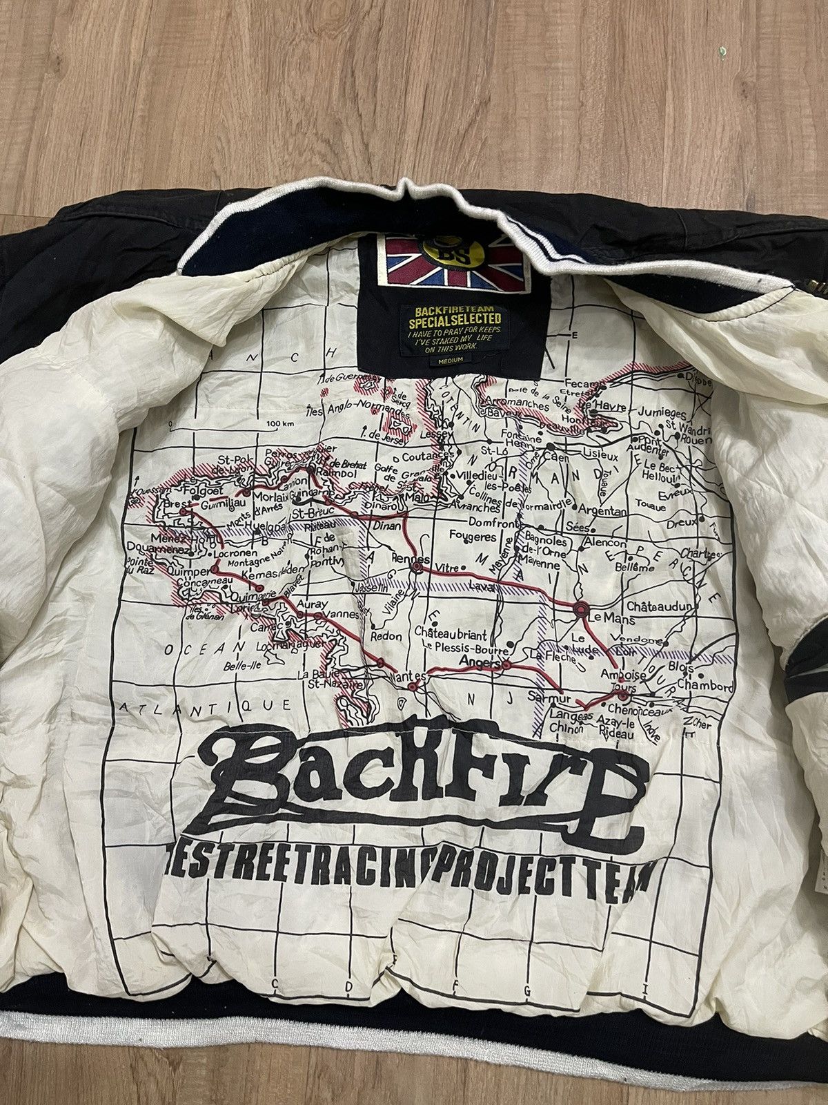 Vintage Back Fire motorsport jacket Size US M / EU 48-50 / 2 - 4 Thumbnail