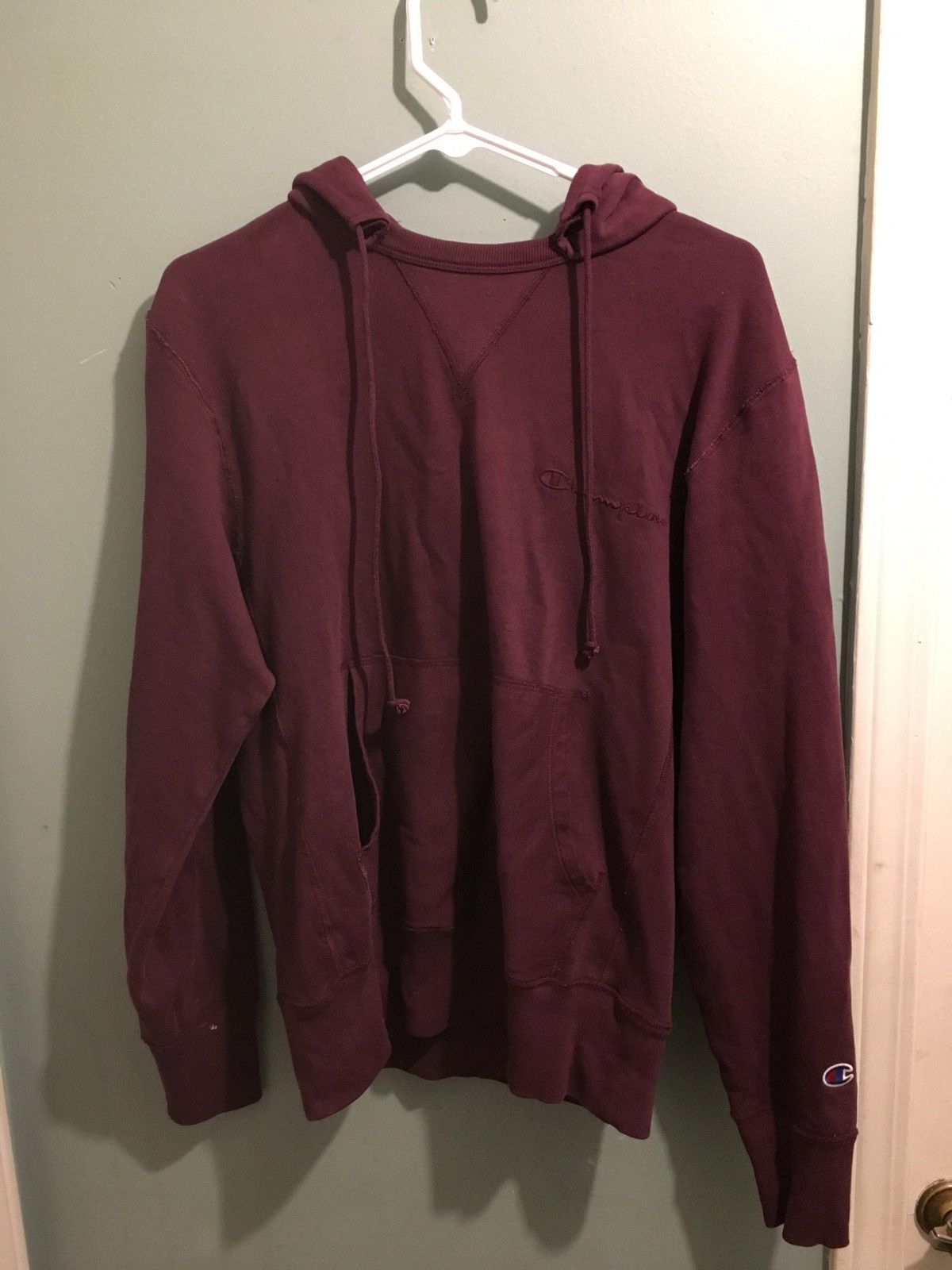 Champion × Vintage Vintage Maroon Champion Hoodie Size US S / EU 44-46 / 1 - 2 Thumbnail