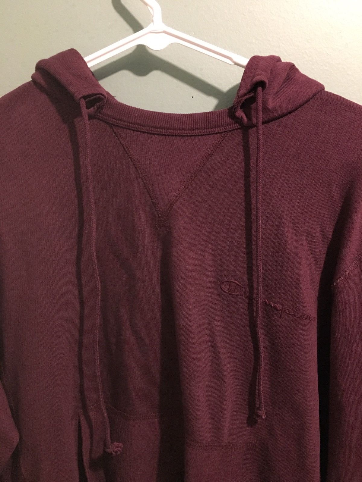Champion × Vintage Vintage Maroon Champion Hoodie Size US S / EU 44-46 / 1 - 1 Thumbnail