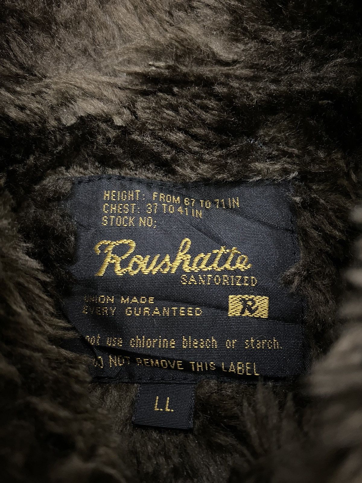 Vintage Union Made Roushatte Sanforized Sherpa Corduroy Jacket Size US L / EU 52-54 / 3 - 8 Thumbnail