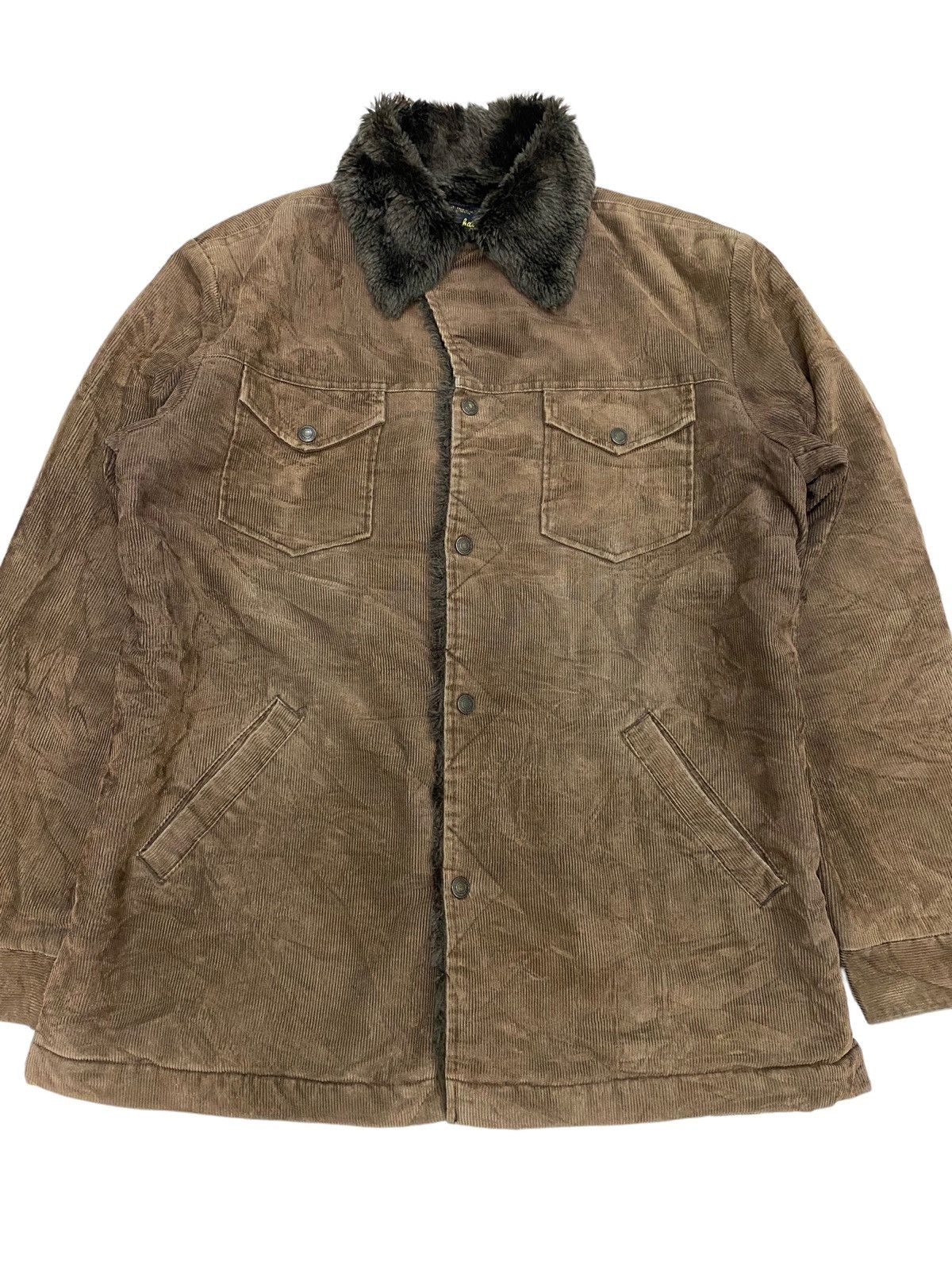 Vintage Union Made Roushatte Sanforized Sherpa Corduroy Jacket Size US L / EU 52-54 / 3 - 3 Thumbnail