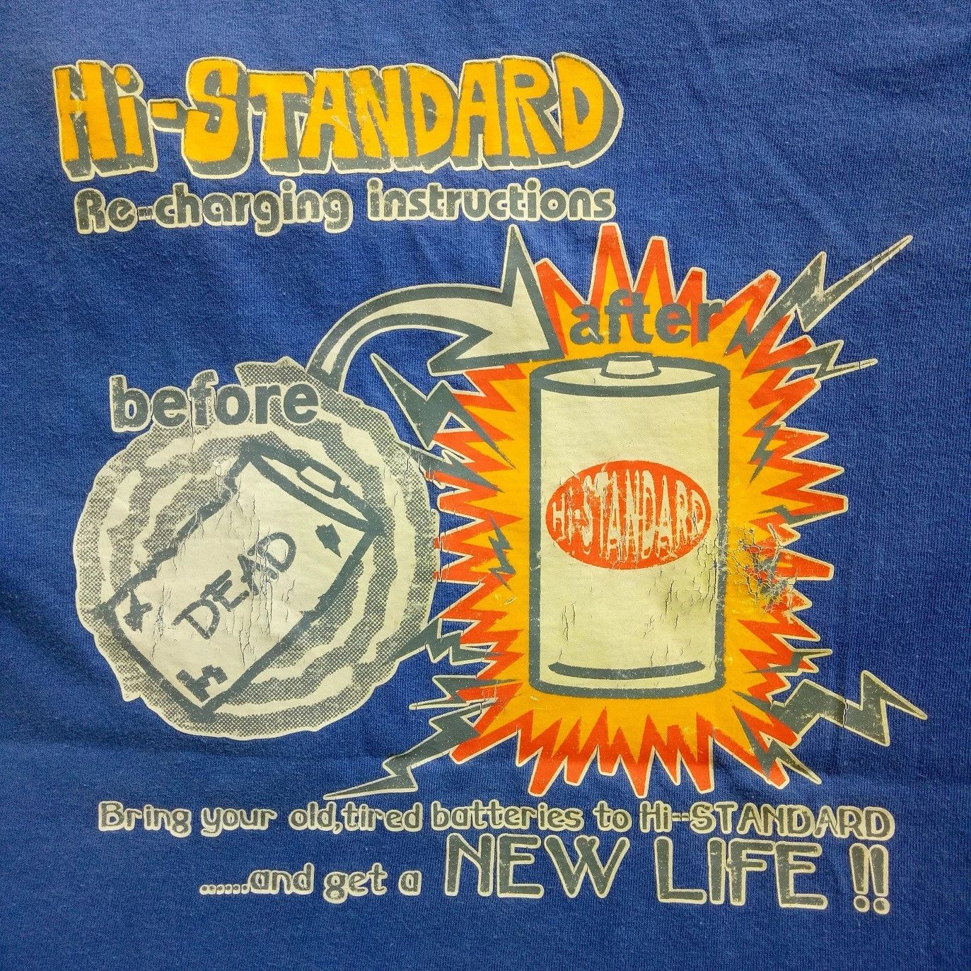 Band Tees 💥Vintage HI-STANDARD Japanese Hardcore Punk embroidered tee Size US M / EU 48-50 / 2 - 4 Thumbnail