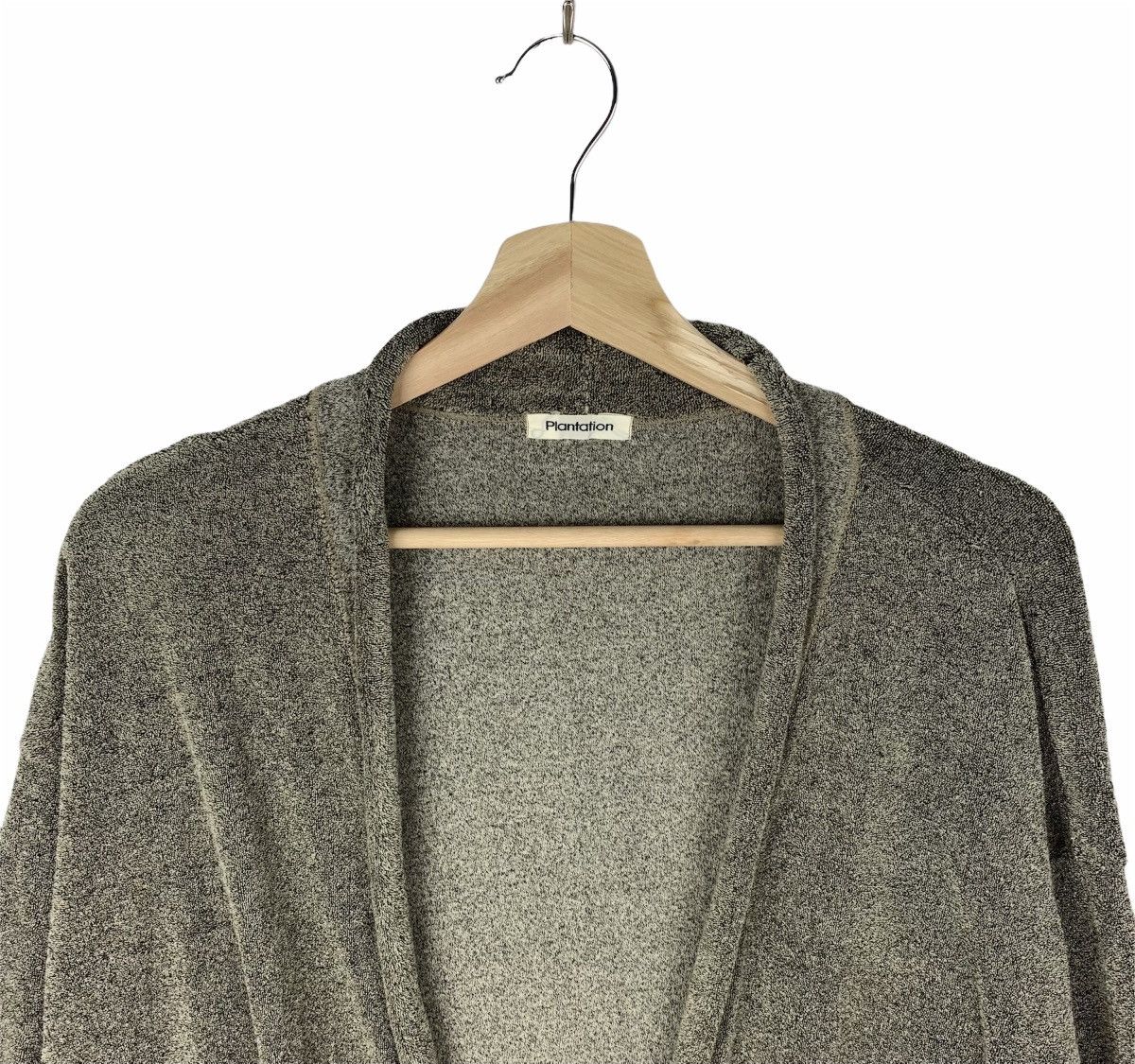 Plantation issey miyake カーディガン 80s 90s Issey Miyake Plantation collection leather knit cardigan super