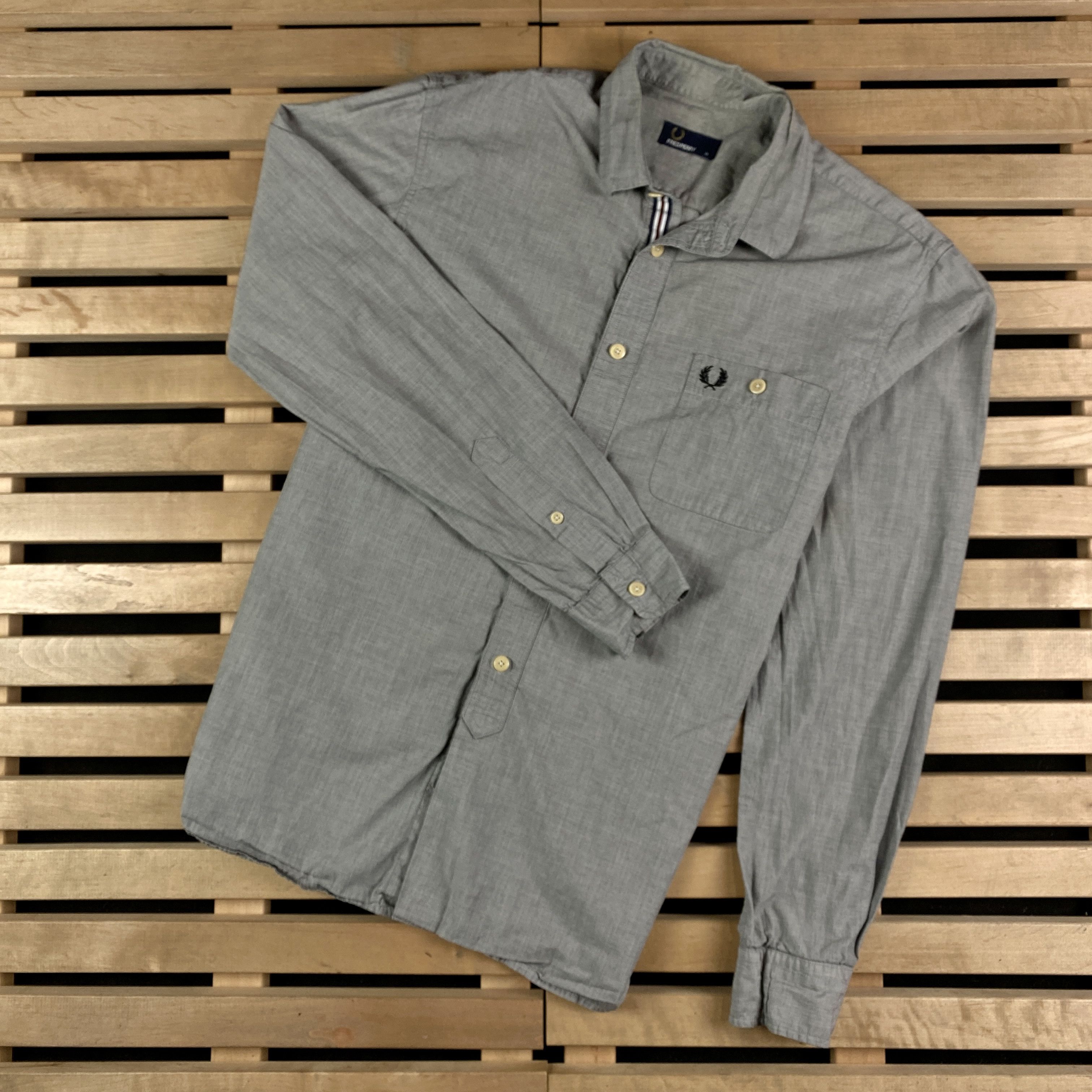 Fred Perry Mens Shirt Long Sleeve Fred Perry Size M Size US M / EU 48-50 / 2 - 1 Thumbnail