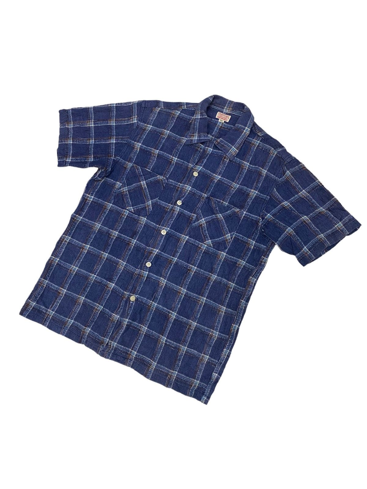 Sugar Cane × Vintage Vintage Sugar Cane Style Eyes Sportwear Checkered Shirt Size US M / EU 48-50 / 2 - 2 Thumbnail