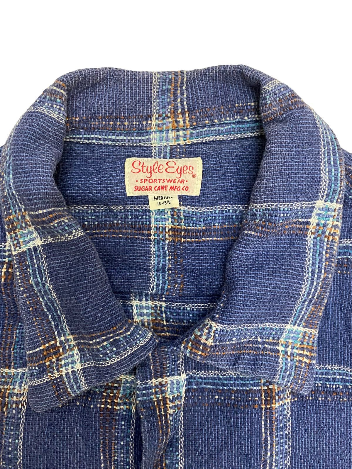 Sugar Cane × Vintage Vintage Sugar Cane Style Eyes Sportwear Checkered Shirt Size US M / EU 48-50 / 2 - 5 Thumbnail