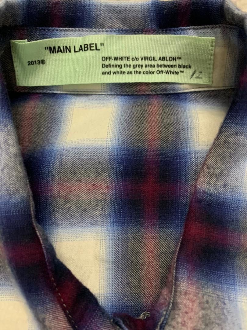 Off-White ❄️☃️CHRISTMAS OFFER☃️❄️Off-White Flannel Button up Shirt Size M / US 6-8 / IT 42-44 - 13 Thumbnail