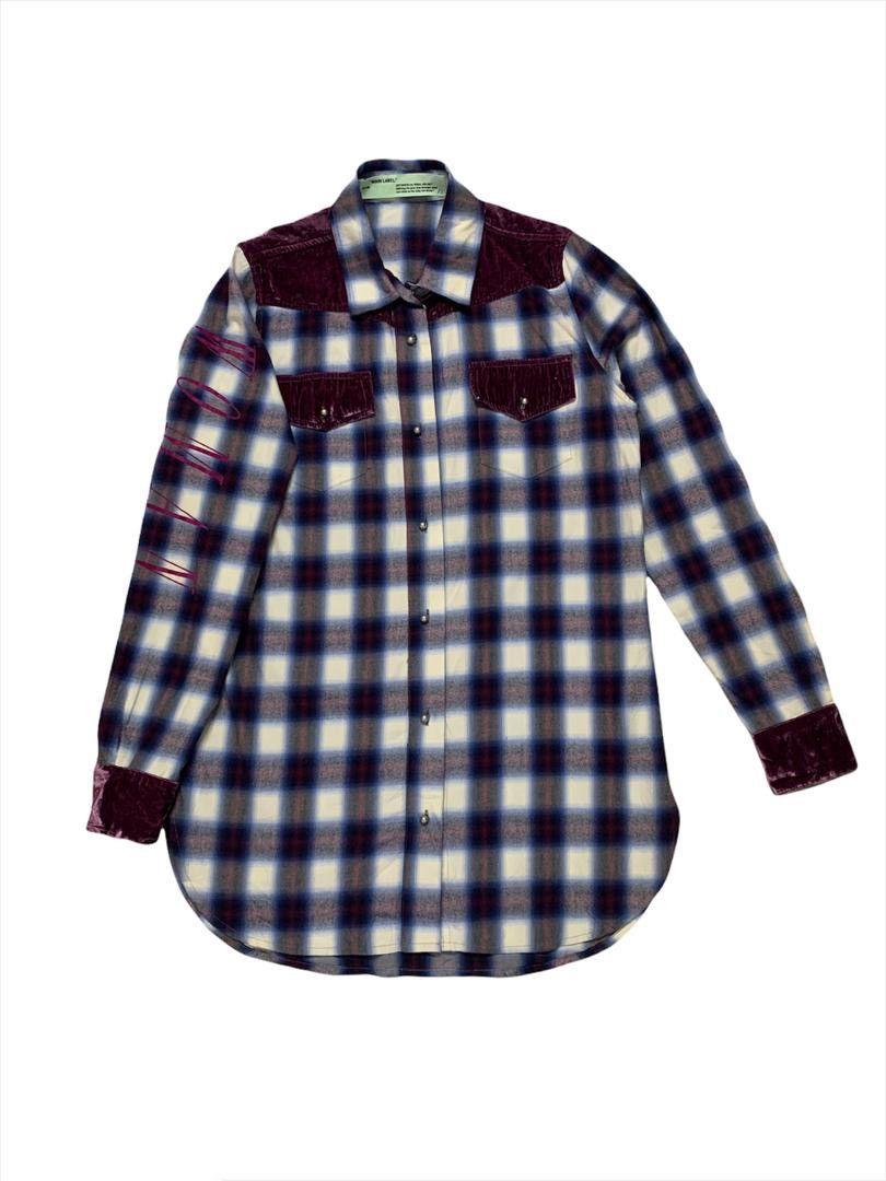 Off-White ❄️☃️CHRISTMAS OFFER☃️❄️Off-White Flannel Button up Shirt Size M / US 6-8 / IT 42-44 - 2 Thumbnail