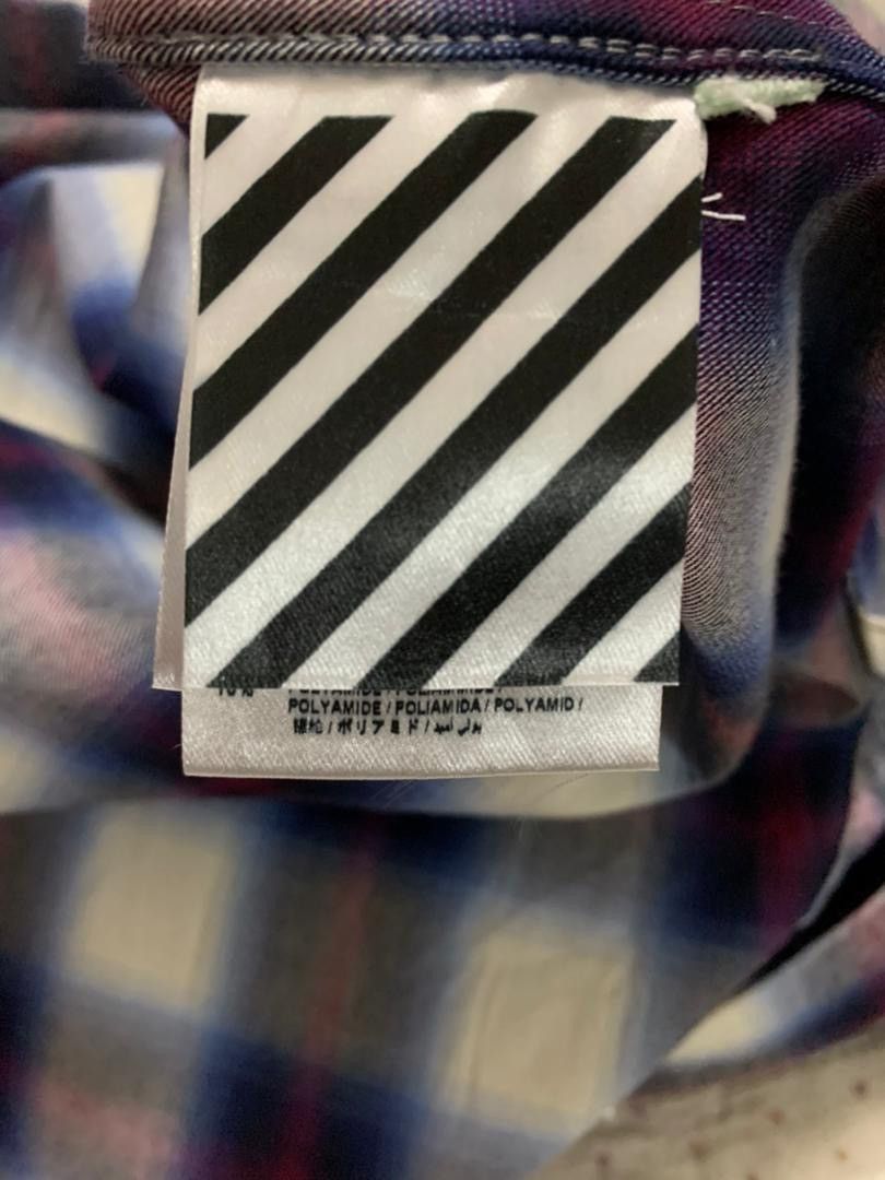 Off-White ❄️☃️CHRISTMAS OFFER☃️❄️Off-White Flannel Button up Shirt Size M / US 6-8 / IT 42-44 - 9 Thumbnail