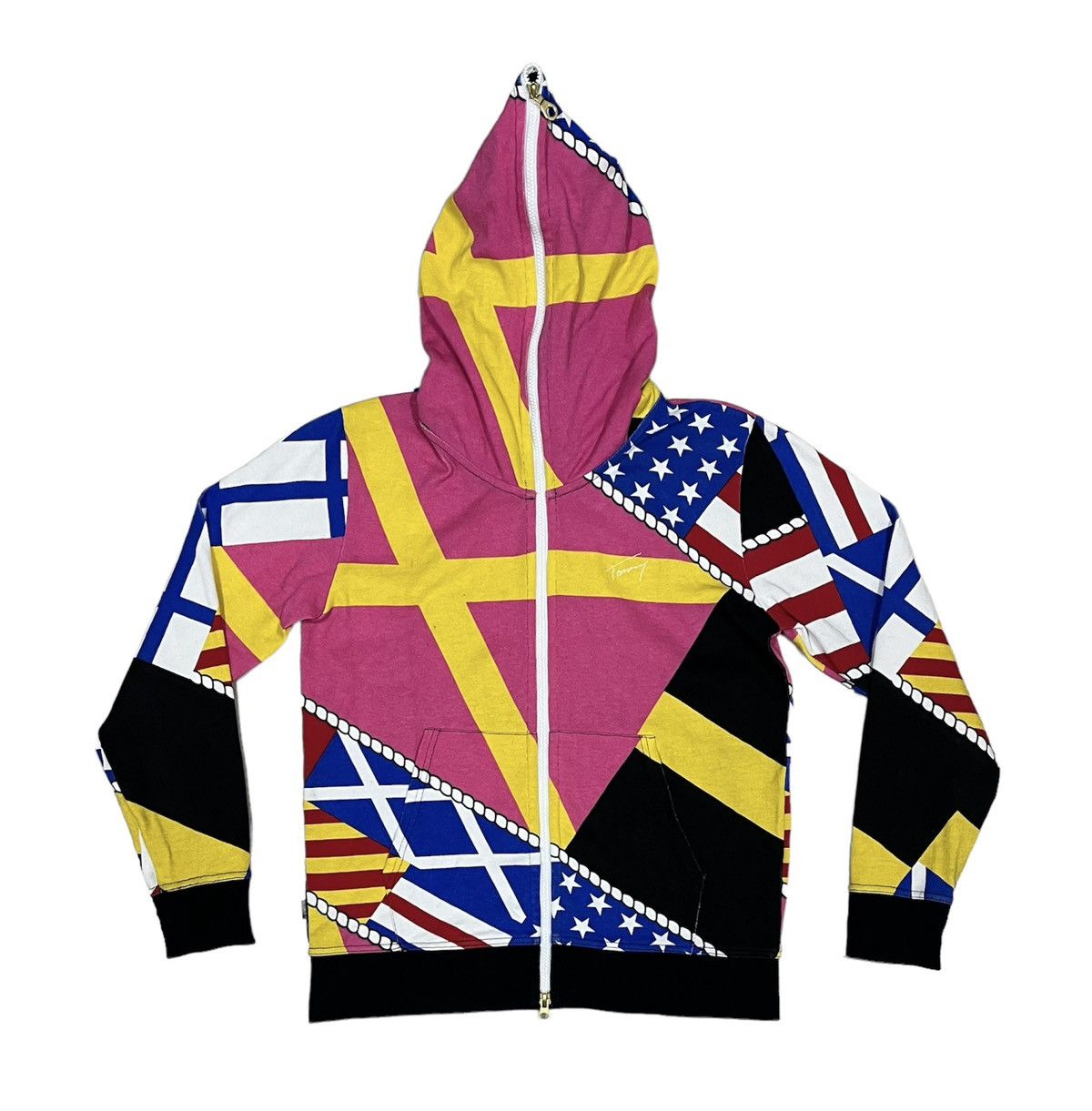 TOMMY Full Zipper Hoodies With Very Rare Design