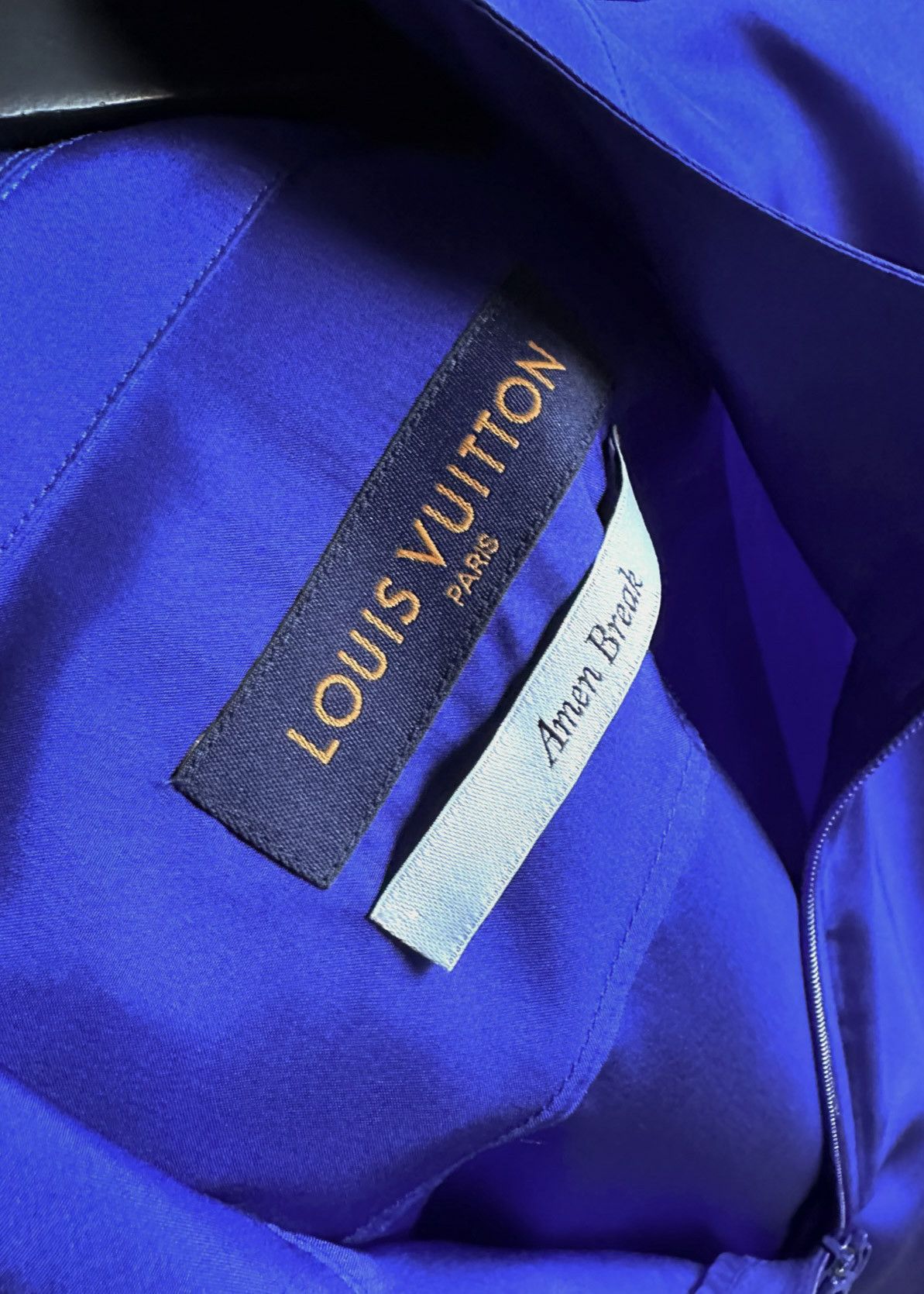 Louis Vuitton Louis Vuitton X Amen Break 2021 Blue Silk Half-zip Shirt Size US XL / EU 56 / 4 - 5 Thumbnail