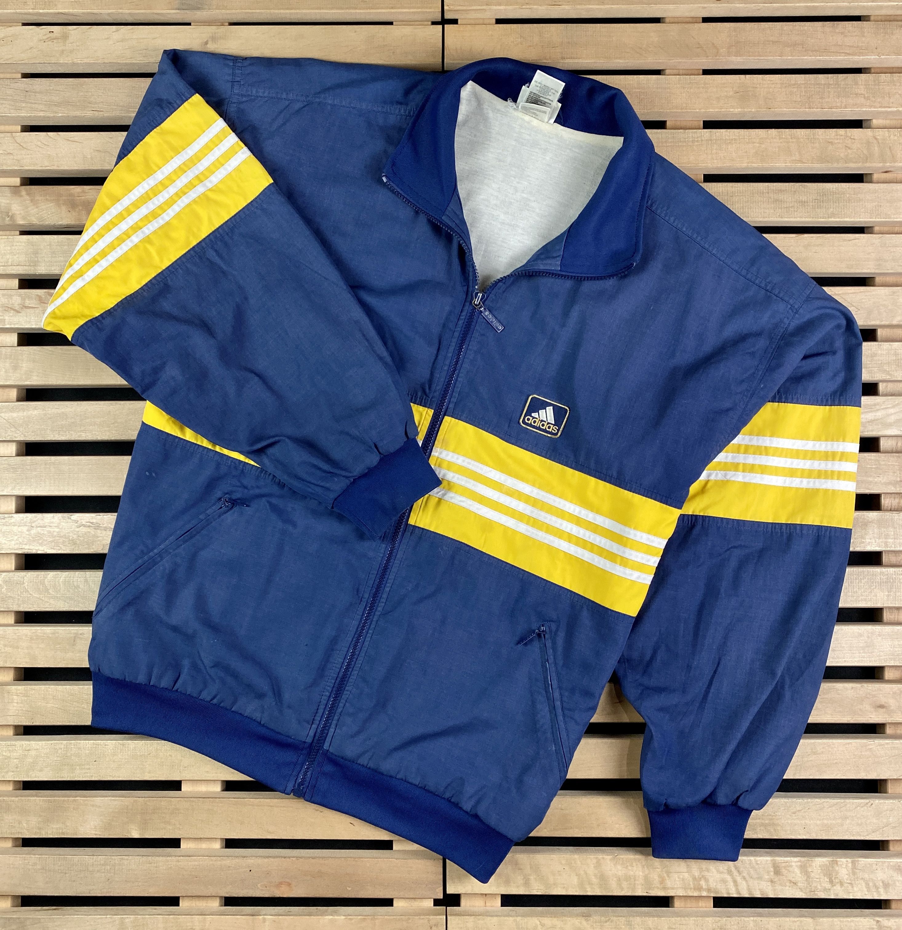 Adidas × Vintage Mens Zip Jacket Bomber Adidas Vintage Size L Size US L / EU 52-54 / 3 - 1 Thumbnail