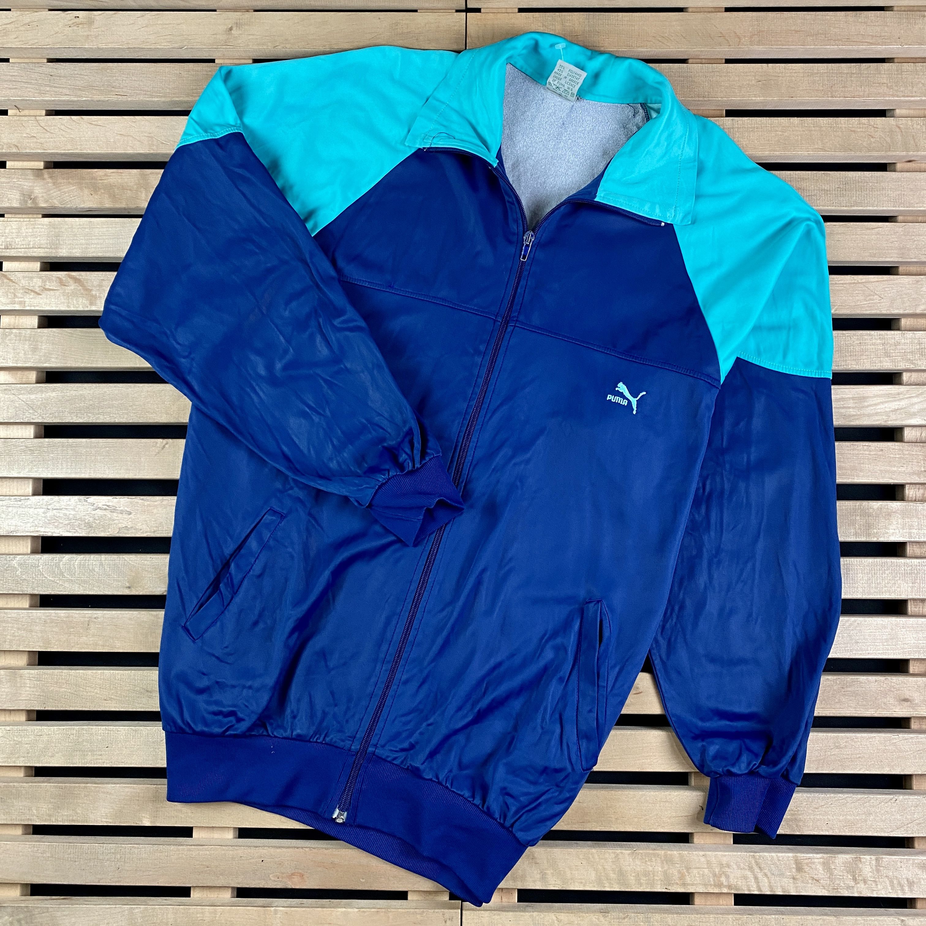Puma × Vintage Mens Track Jacket Bomber Puma Vintage Size L Size US L / EU 52-54 / 3 - 1 Thumbnail