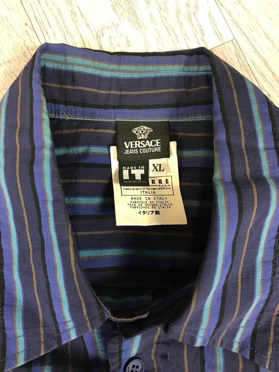 Versace Jeans Couture Versace Jeans Couture vintage luxury shirt Size US L / EU 52-54 / 3 - 4 Thumbnail