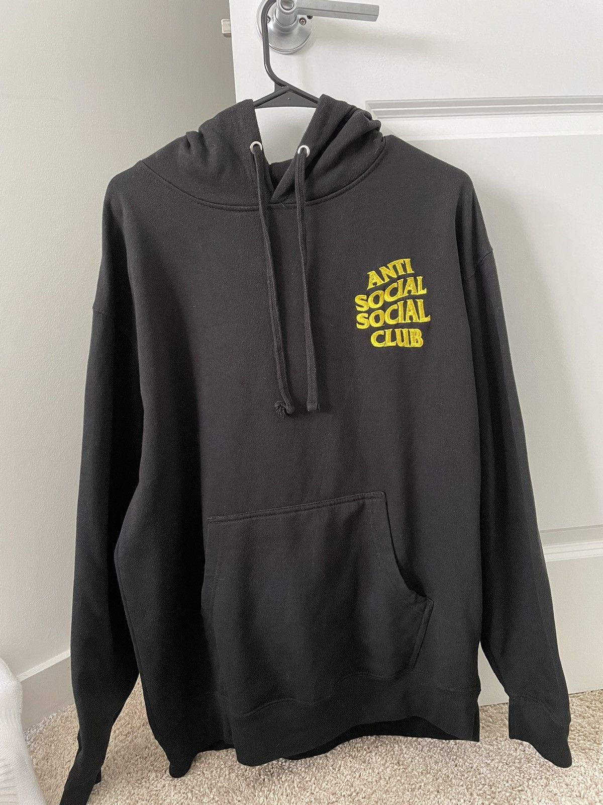 Anti Social Social Club Black and Yellow Embroidery Hoodie Size US L / EU 52-54 / 3 - 2 Thumbnail