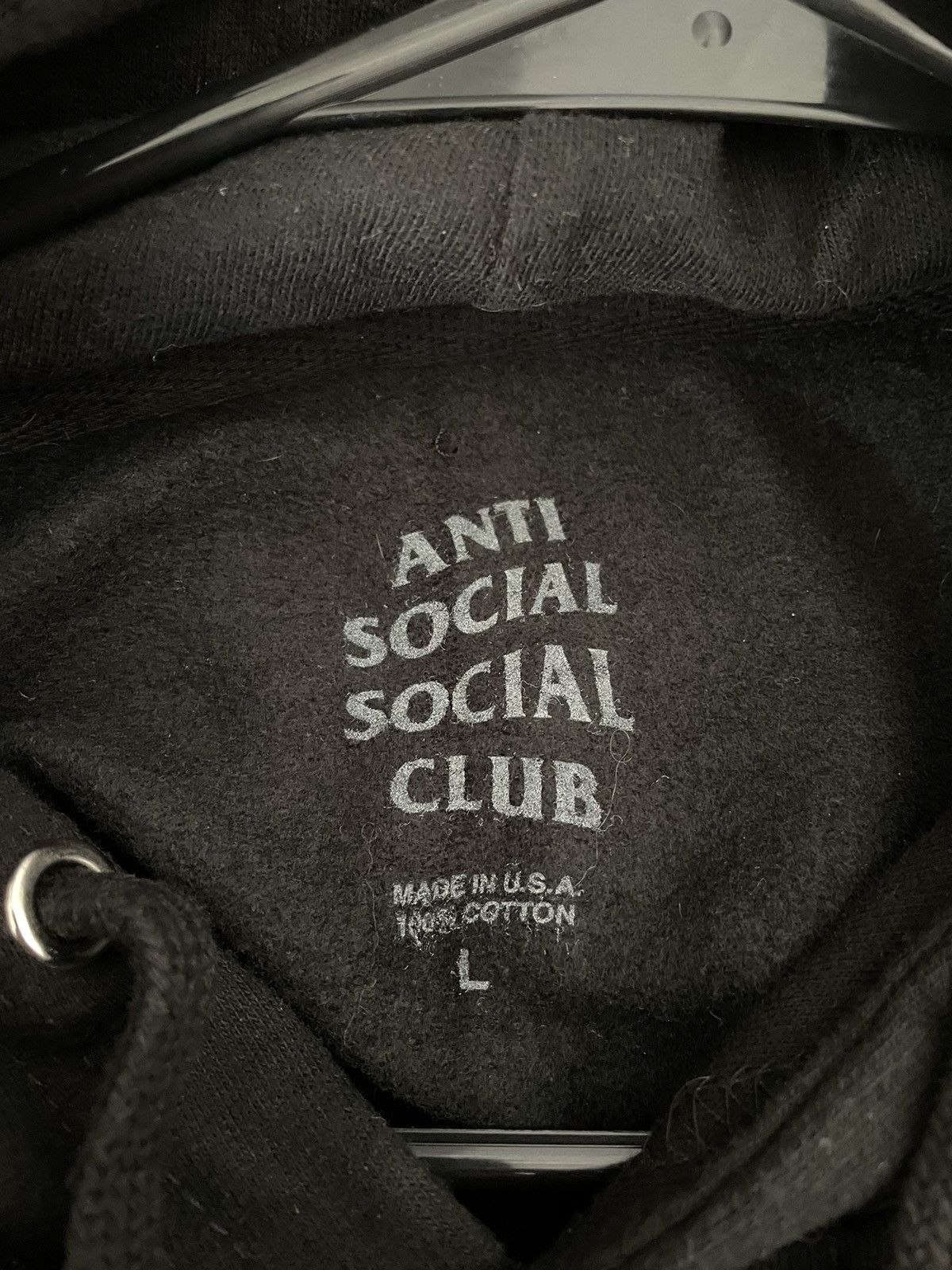 Anti Social Social Club Black and Yellow Embroidery Hoodie Size US L / EU 52-54 / 3 - 3 Thumbnail