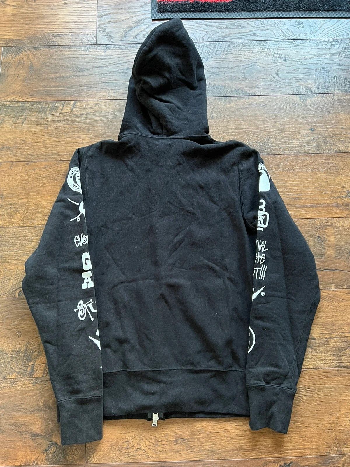 Bape × Stussy Bape x Stussy 2010 "Survival of the Fittest" full zip hoodie Size US L / EU 52-54 / 3 - 3 Thumbnail