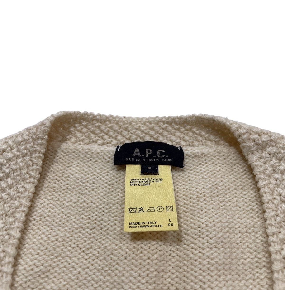 A.P.C. Irish Cable Knit Vest Size US S / EU 44-46 / 1 - 4 Thumbnail