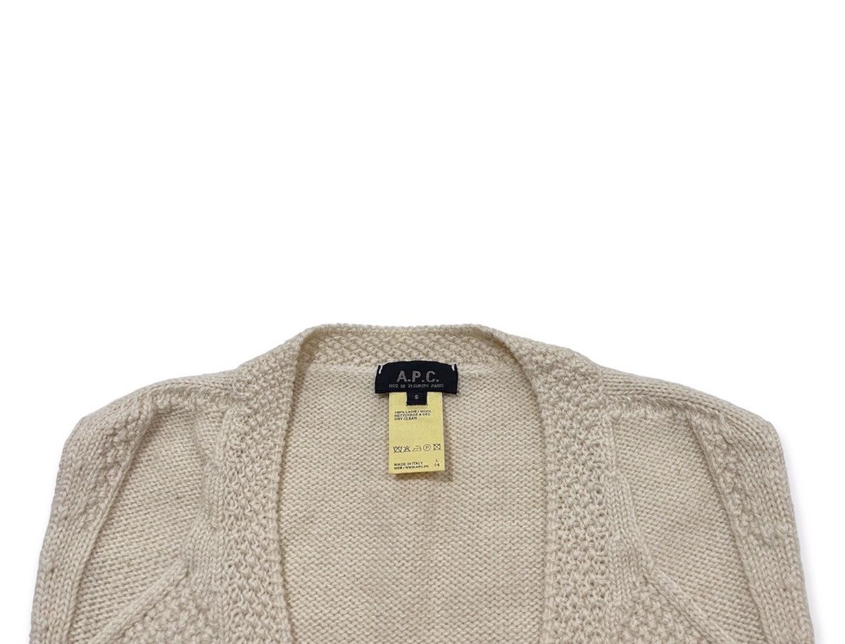 A.P.C. Irish Cable Knit Vest Size US S / EU 44-46 / 1 - 3 Thumbnail