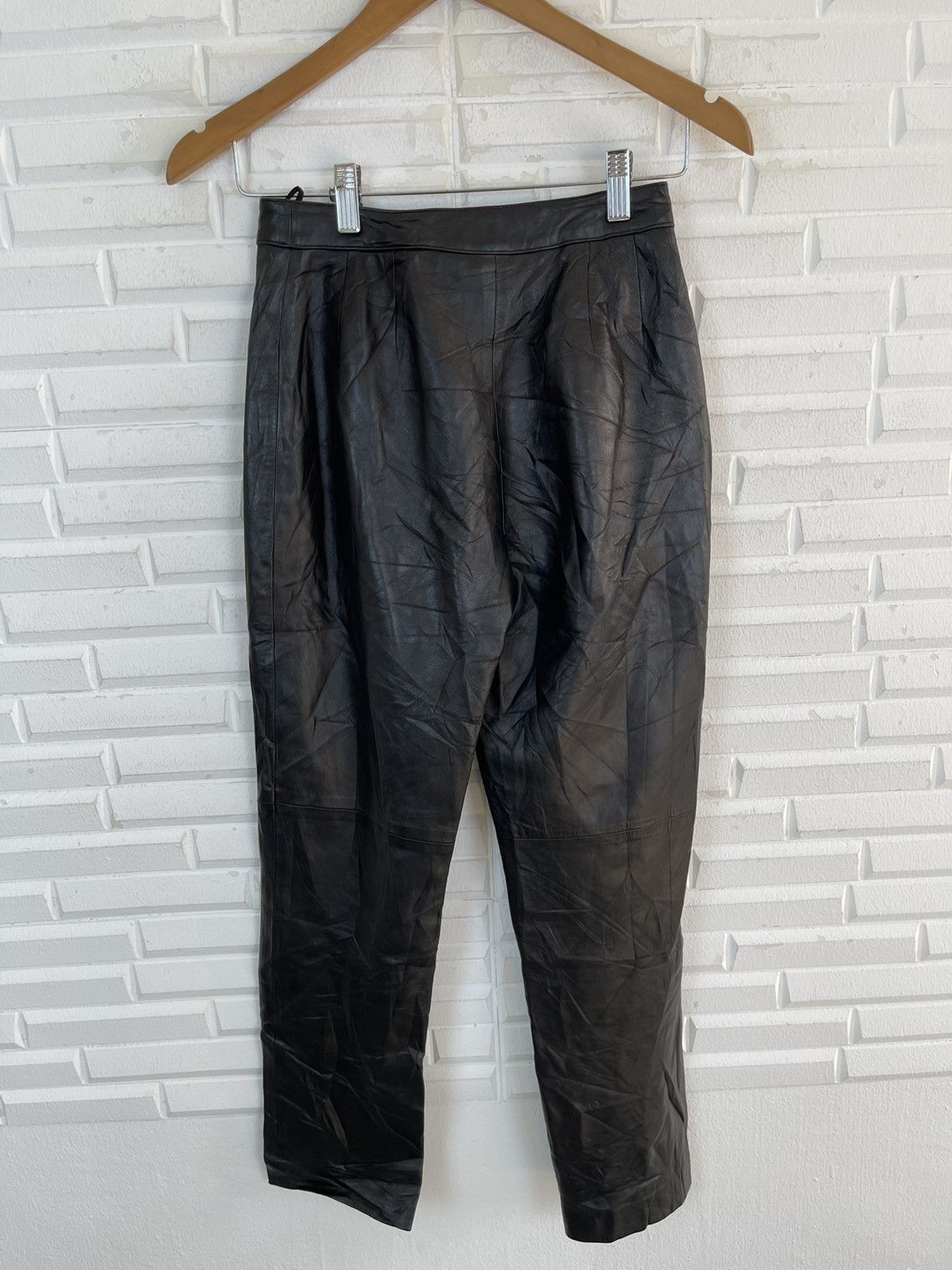 Katharine Hamnett London Vintage KATHARINE HAMNETT Leather Pants Size US 26 / EU 42 - 5 Thumbnail