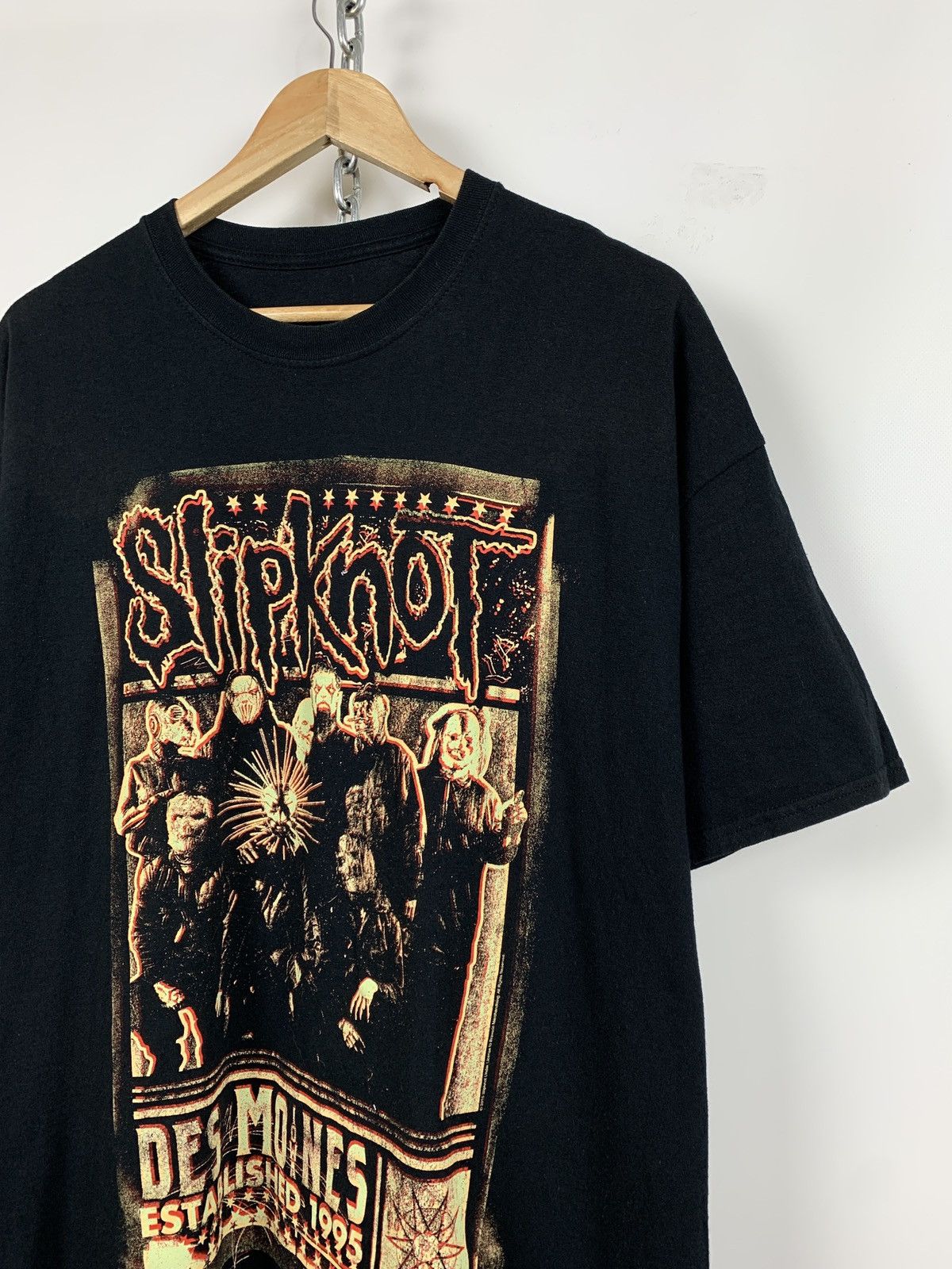 Band Tees 2015 Slipknot Des Moines Black Band T-Shirt Size US XXL / EU 58 / 5 - 4 Thumbnail