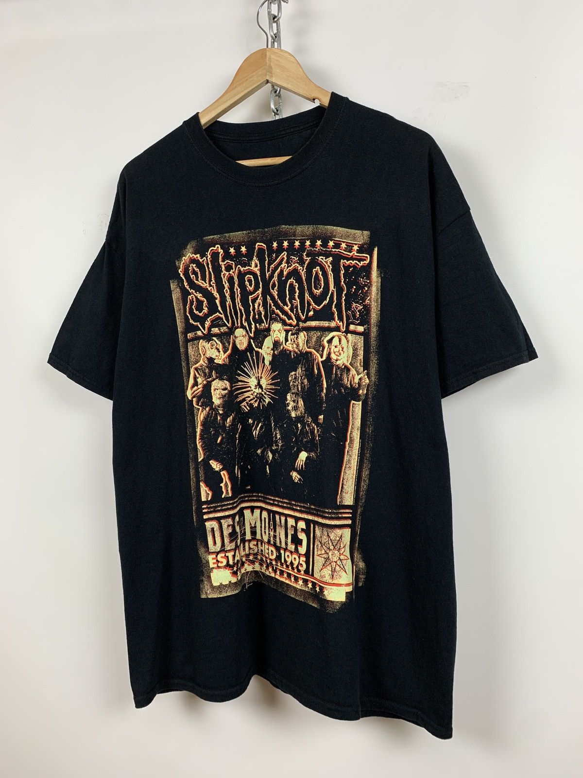 Band Tees 2015 Slipknot Des Moines Black Band T-Shirt Size US XXL / EU 58 / 5 - 5 Thumbnail