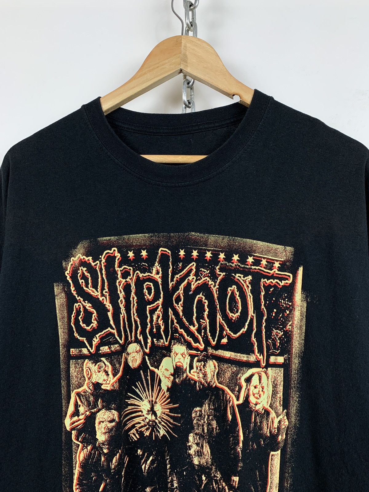 Band Tees 2015 Slipknot Des Moines Black Band T-Shirt Size US XXL / EU 58 / 5 - 6 Thumbnail